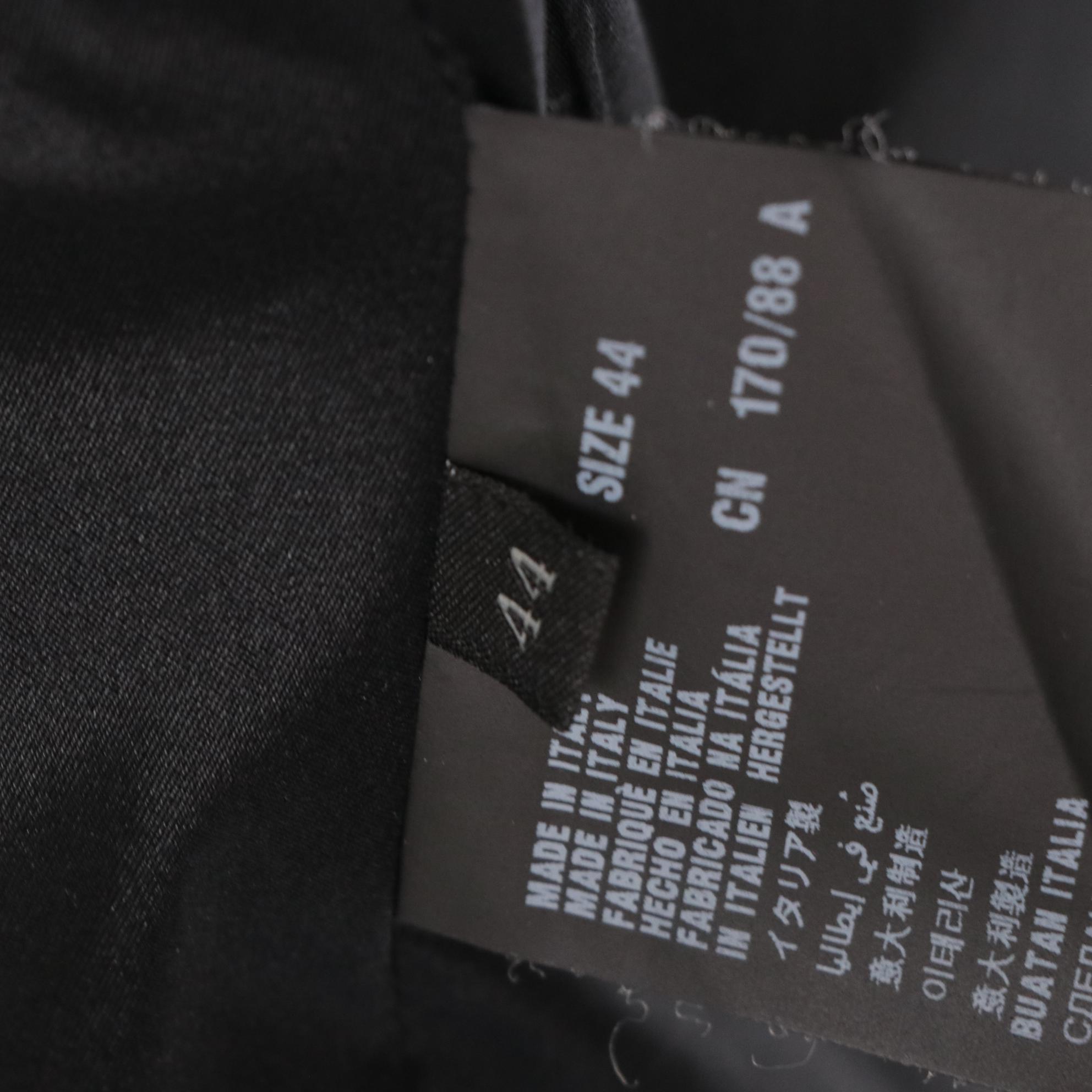 Prada Grey Wool Blend Snap-Front Pantsuit