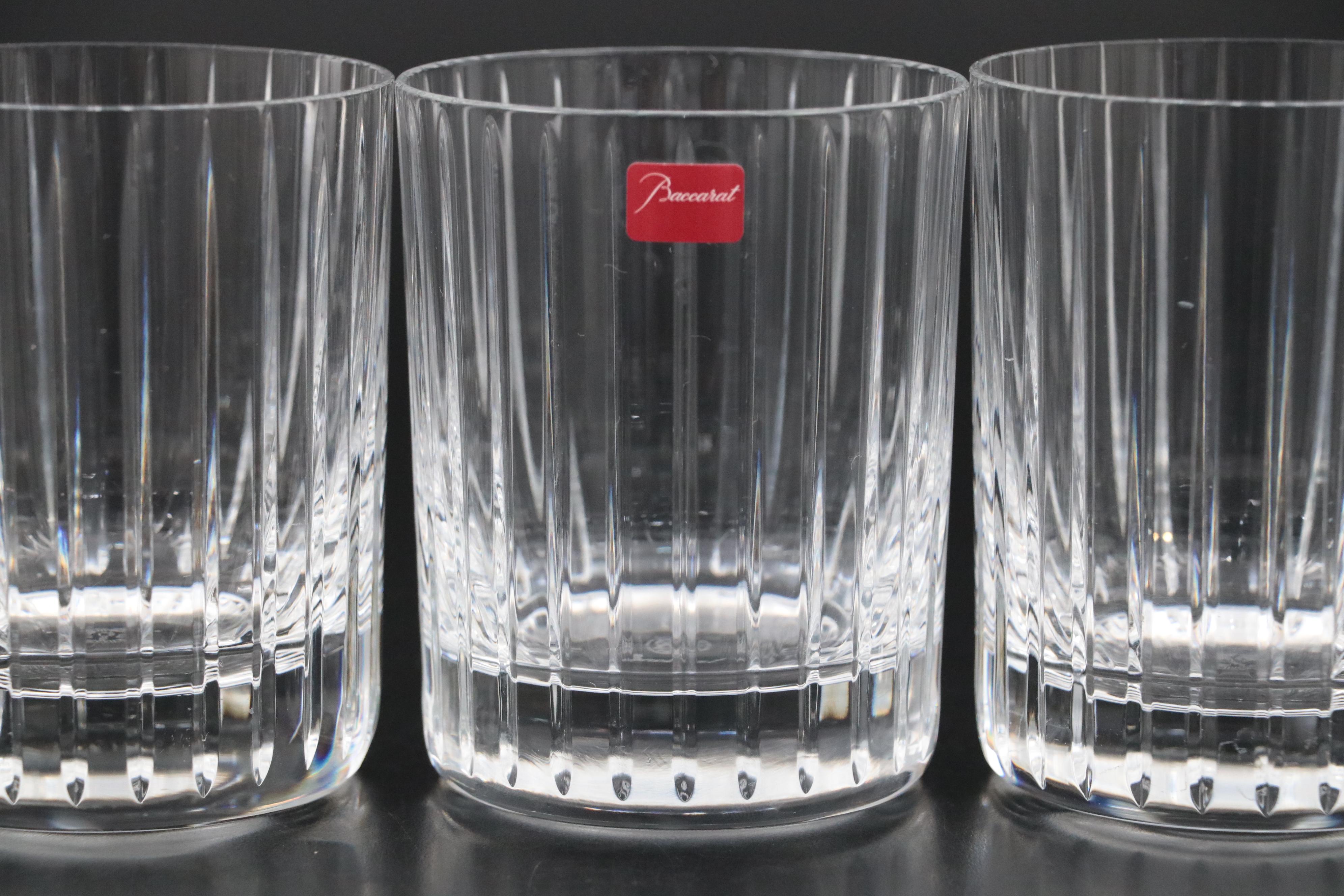 Baccarat "Harmonie" Crystal Double Old Fashioned Glasses, Late 20th C.