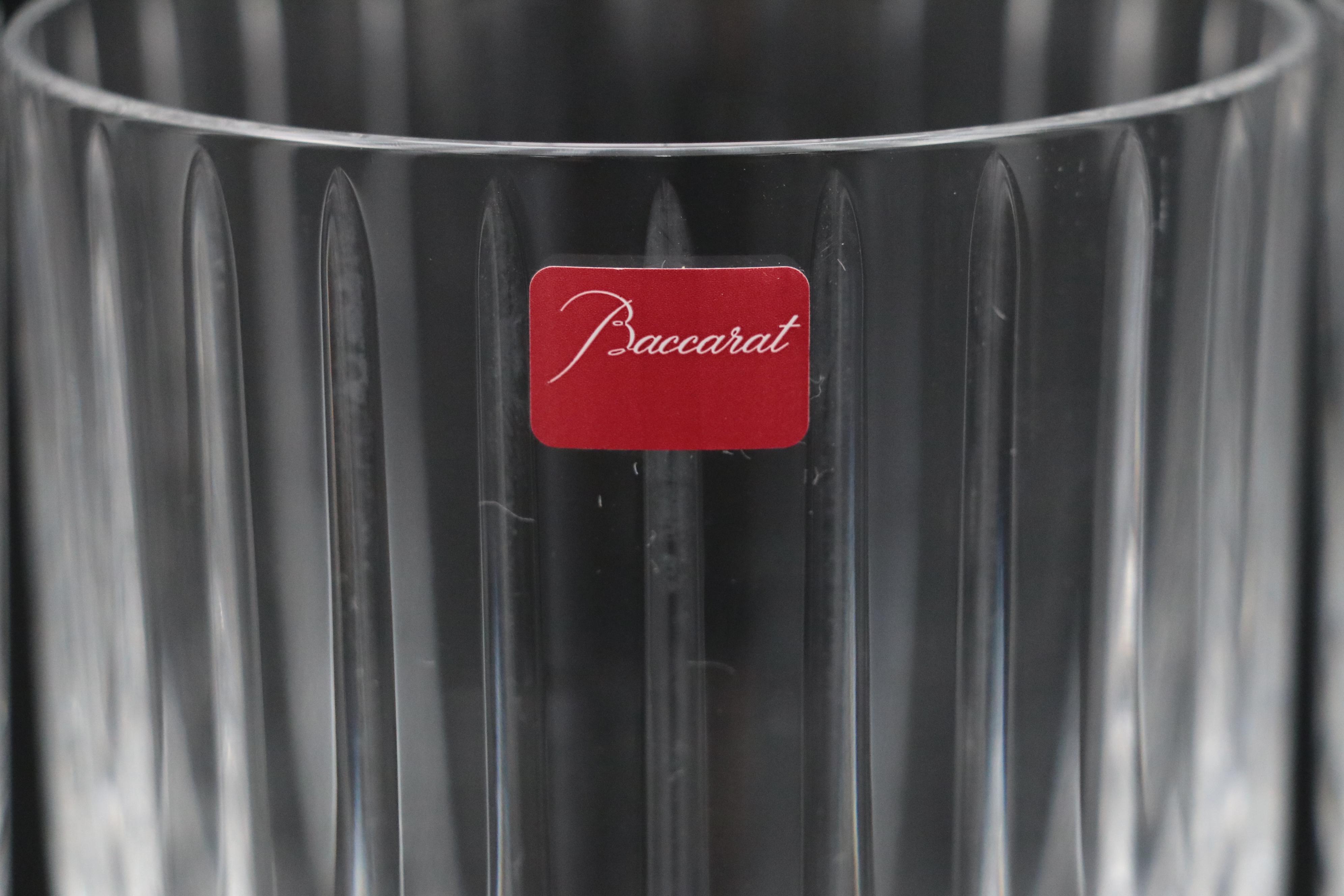 Baccarat "Harmonie" Crystal Double Old Fashioned Glasses, Late 20th C.