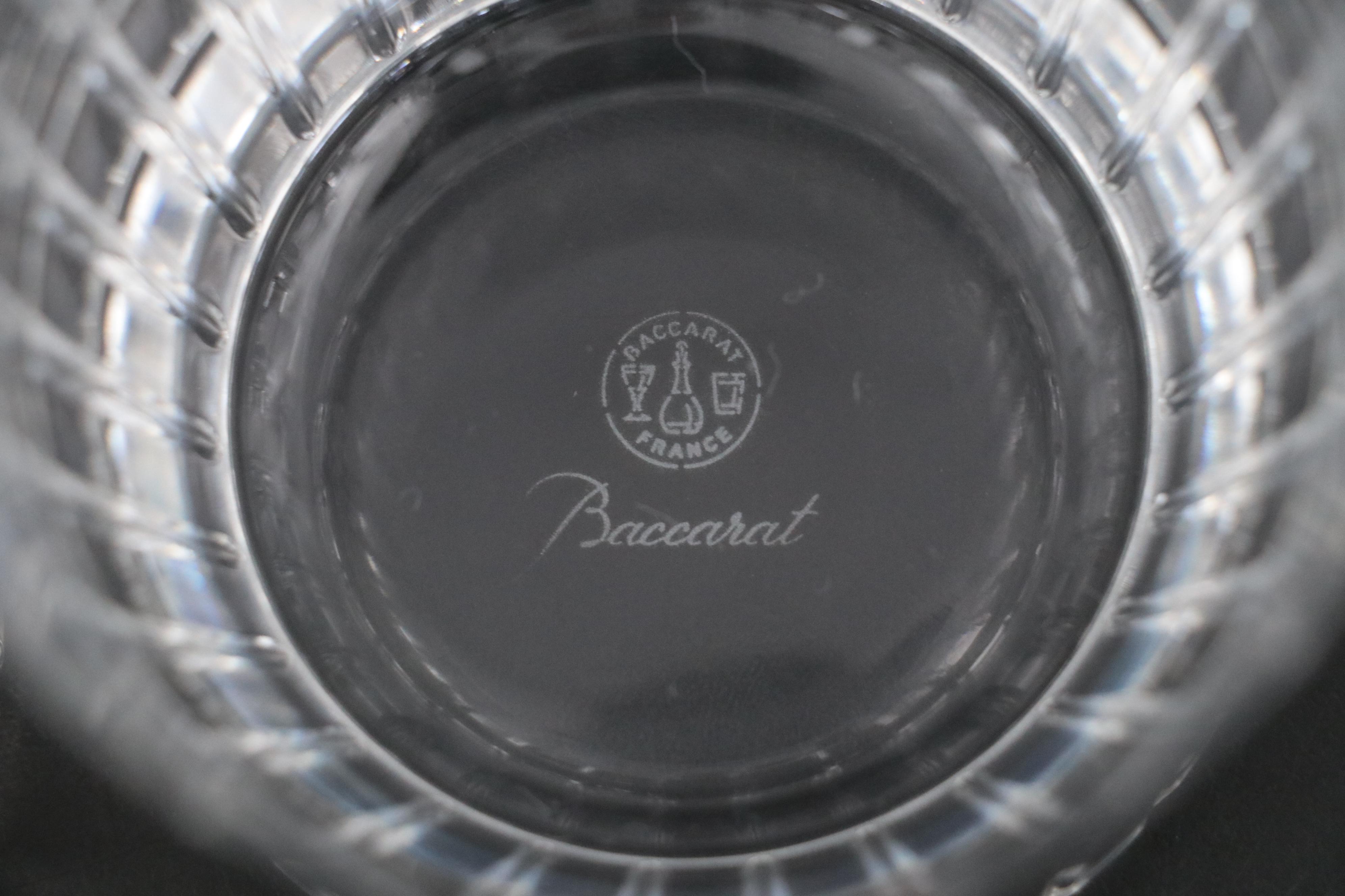 Baccarat "Harmonie" Crystal Double Old Fashioned Glasses, Late 20th C.
