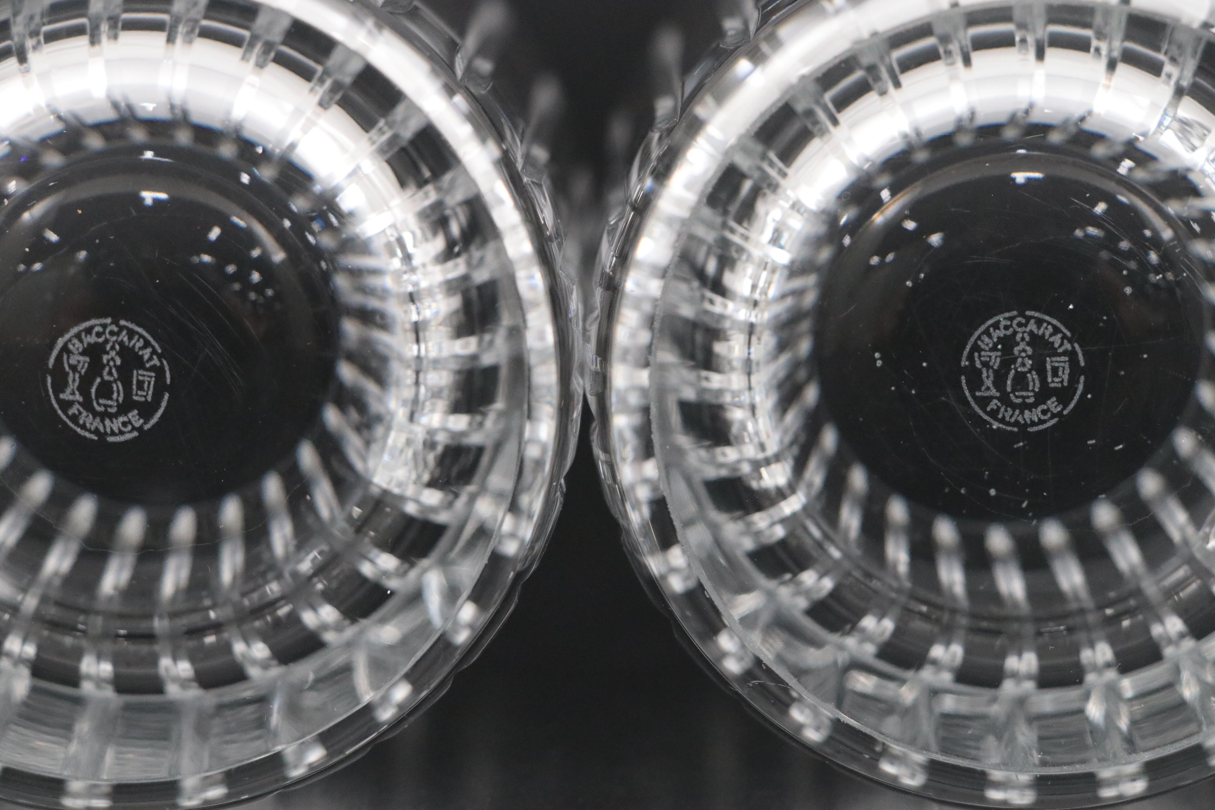 Baccarat "Harmonie" Crystal Double Old Fashioned Glasses, Late 20th C.