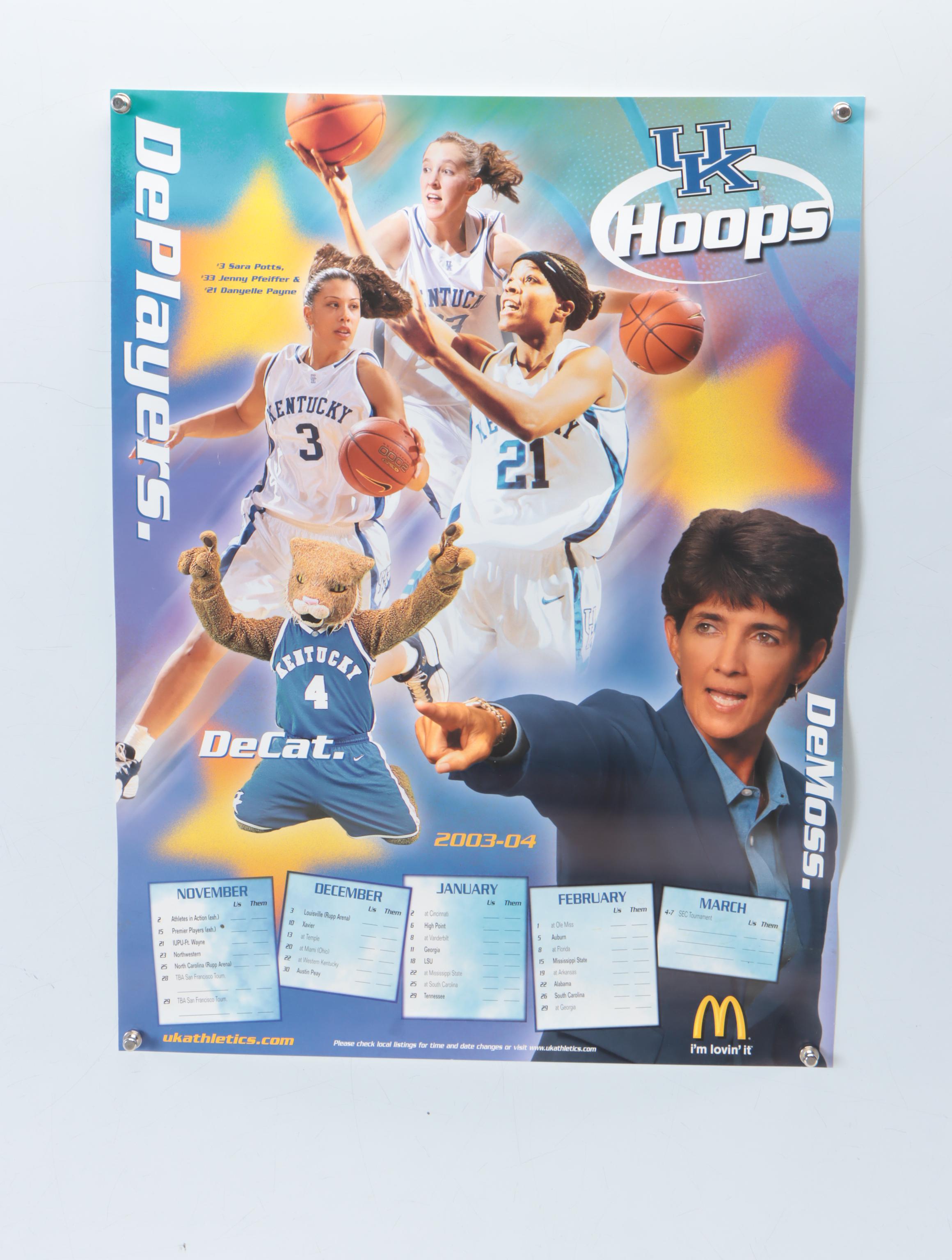 University Of Kentucky Basketball Team Posters, Late 20th–21st Century