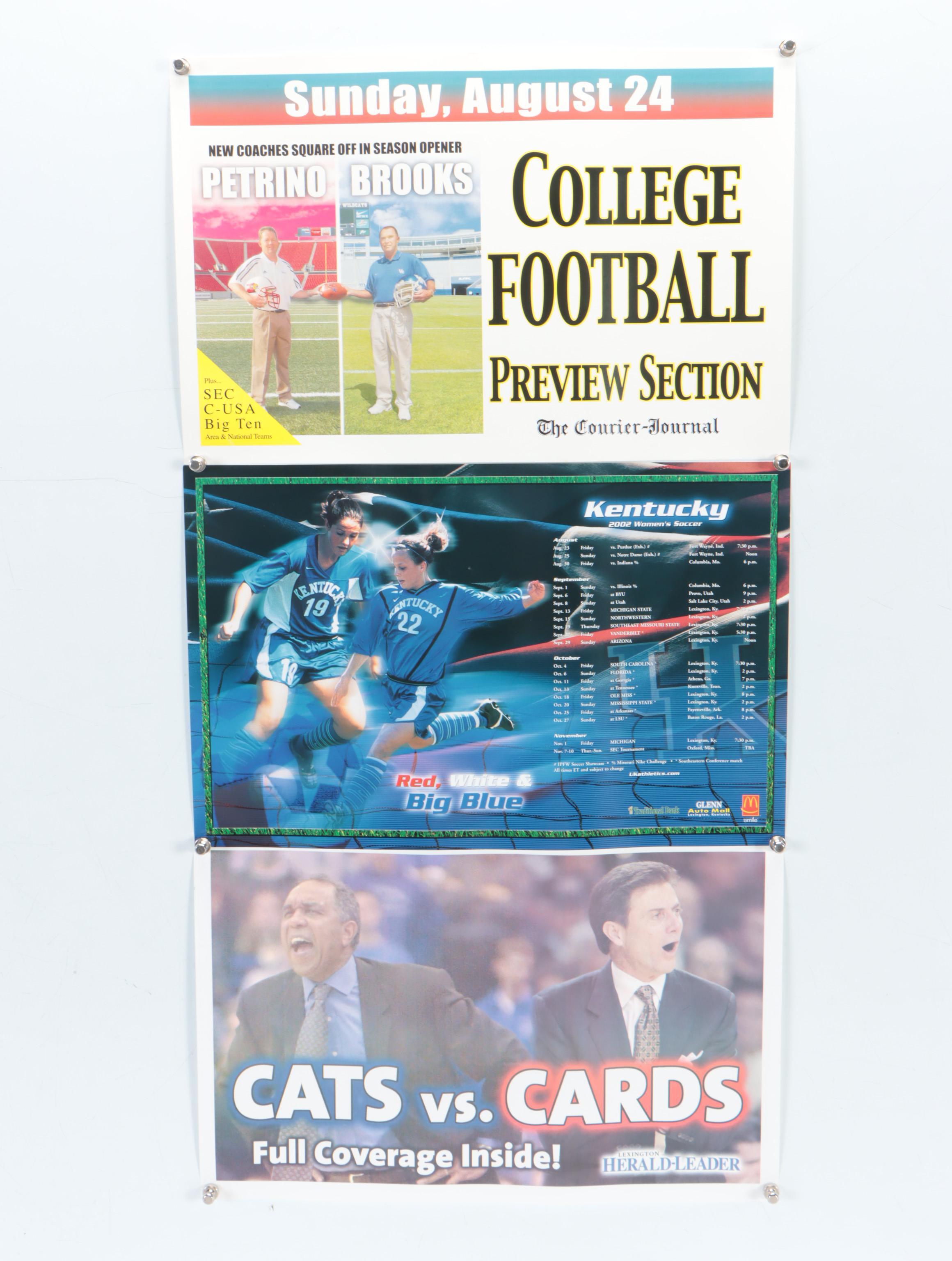 University Of Kentucky Basketball Team Posters, Late 20th–21st Century