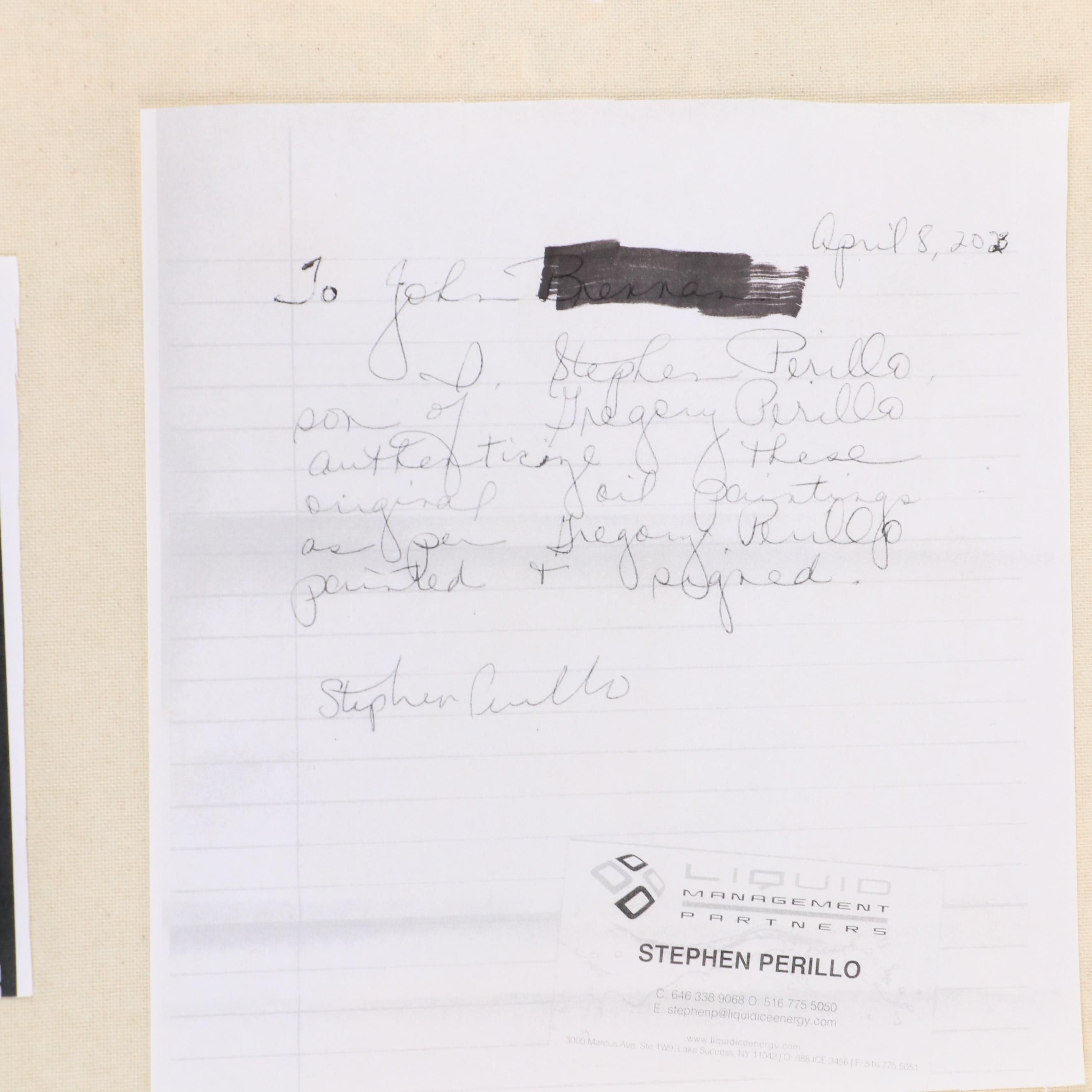 Gregory Perillo Western Genre Oil Painting of Bison