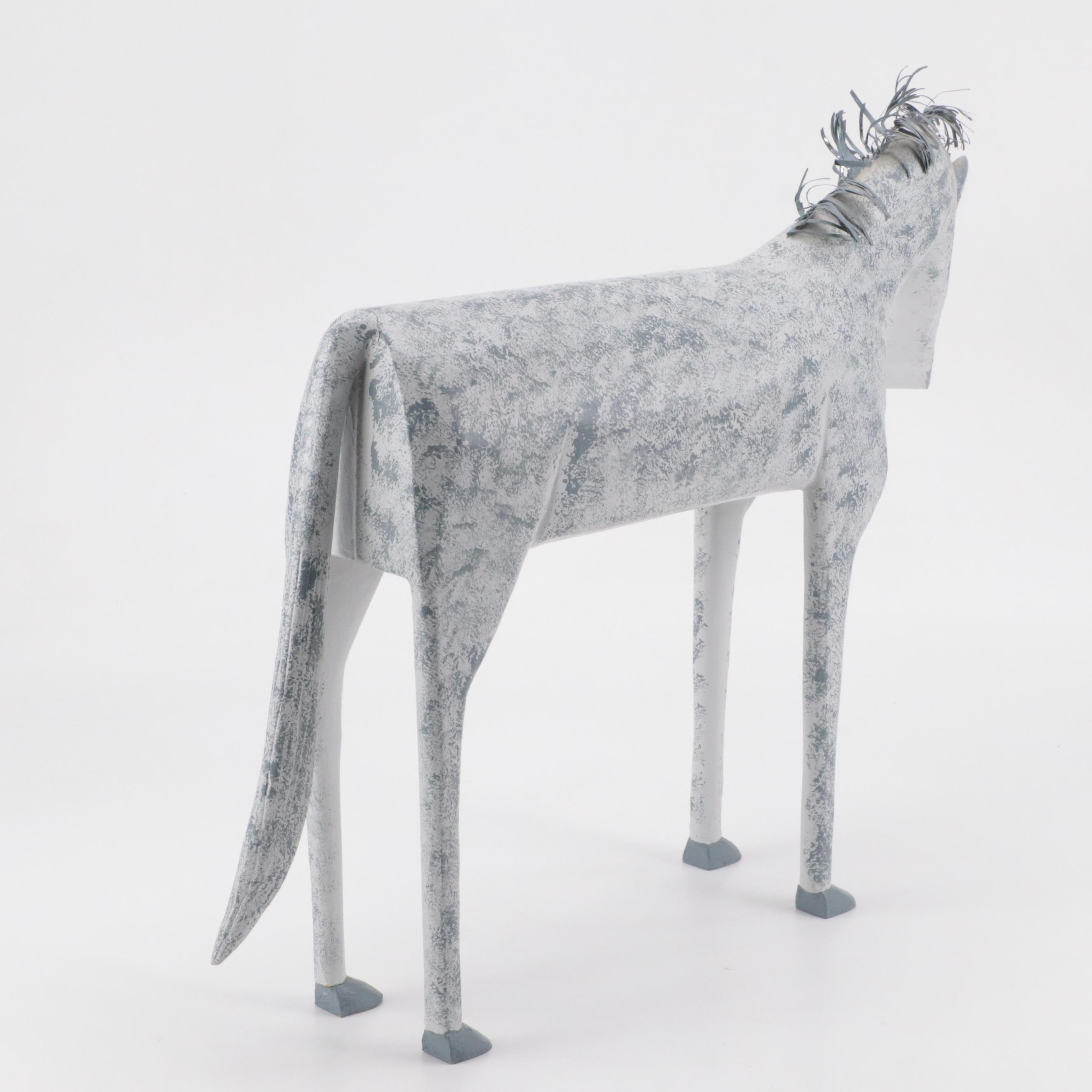 Lonnie and Twyla Money American Folk Art Carved and Painted Wooden Horse