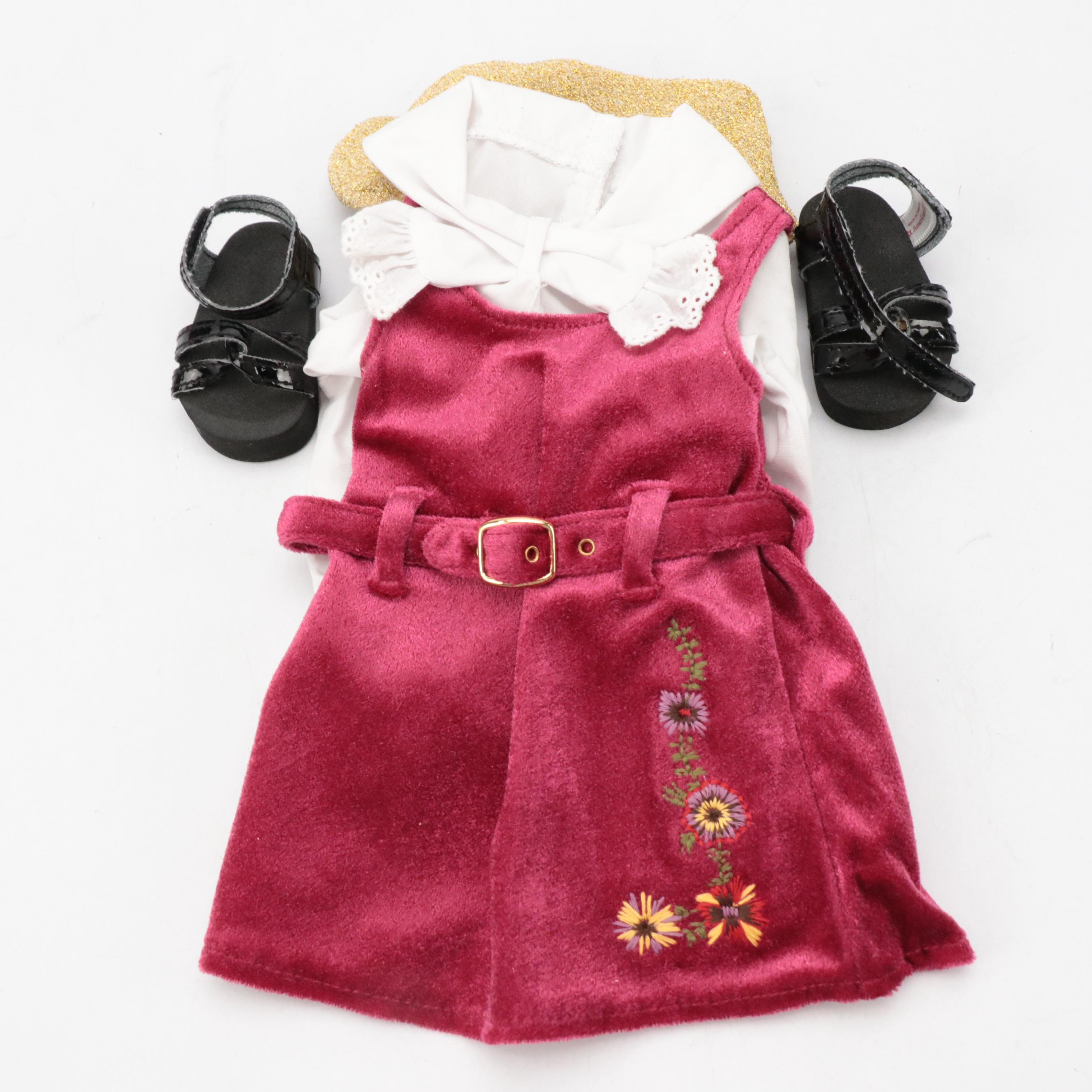 American Girl Doll "Kit's Washday Set," Writing Desk, and Holiday Outfits