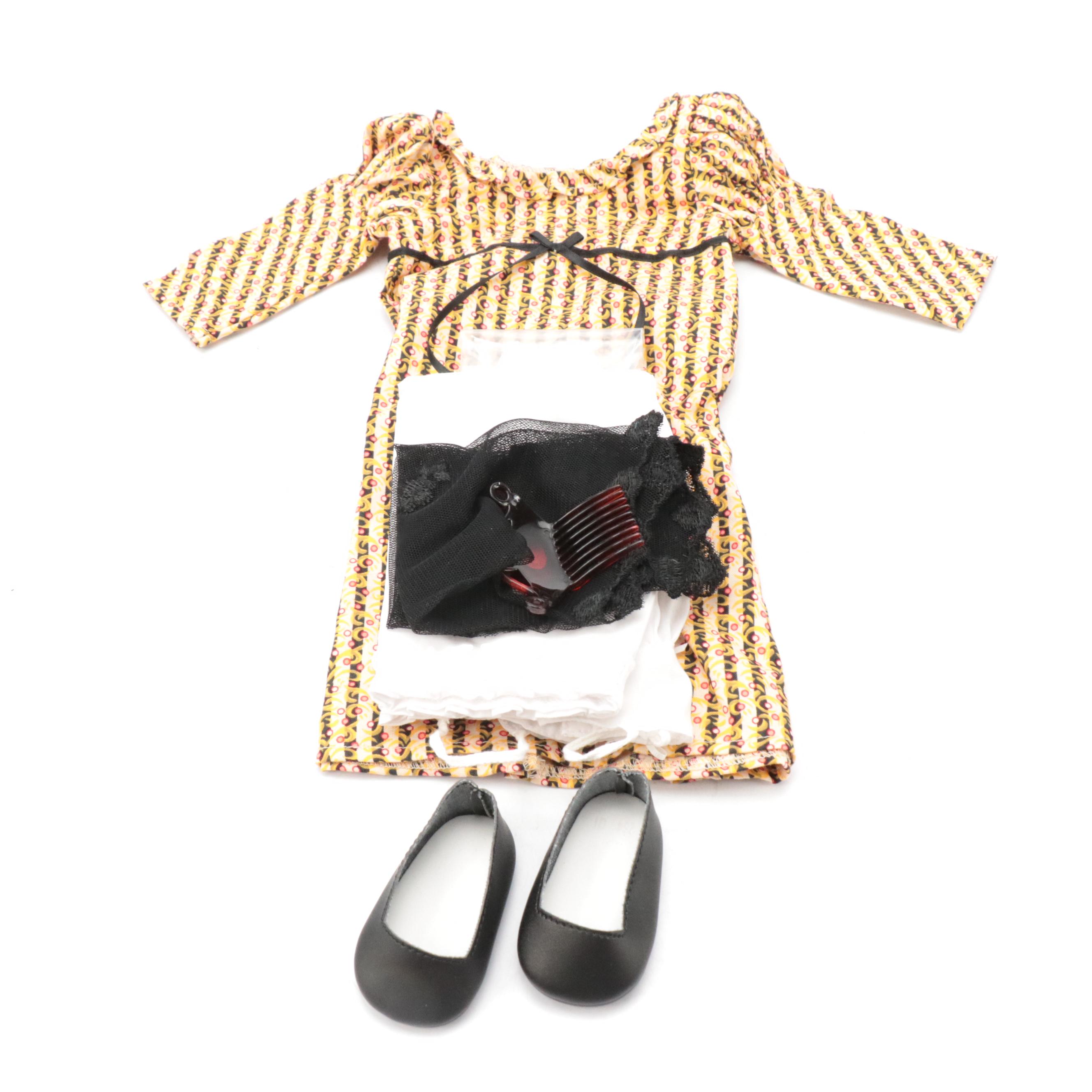 American Girl Doll "Kit's Washday Set," Writing Desk, and Holiday Outfits