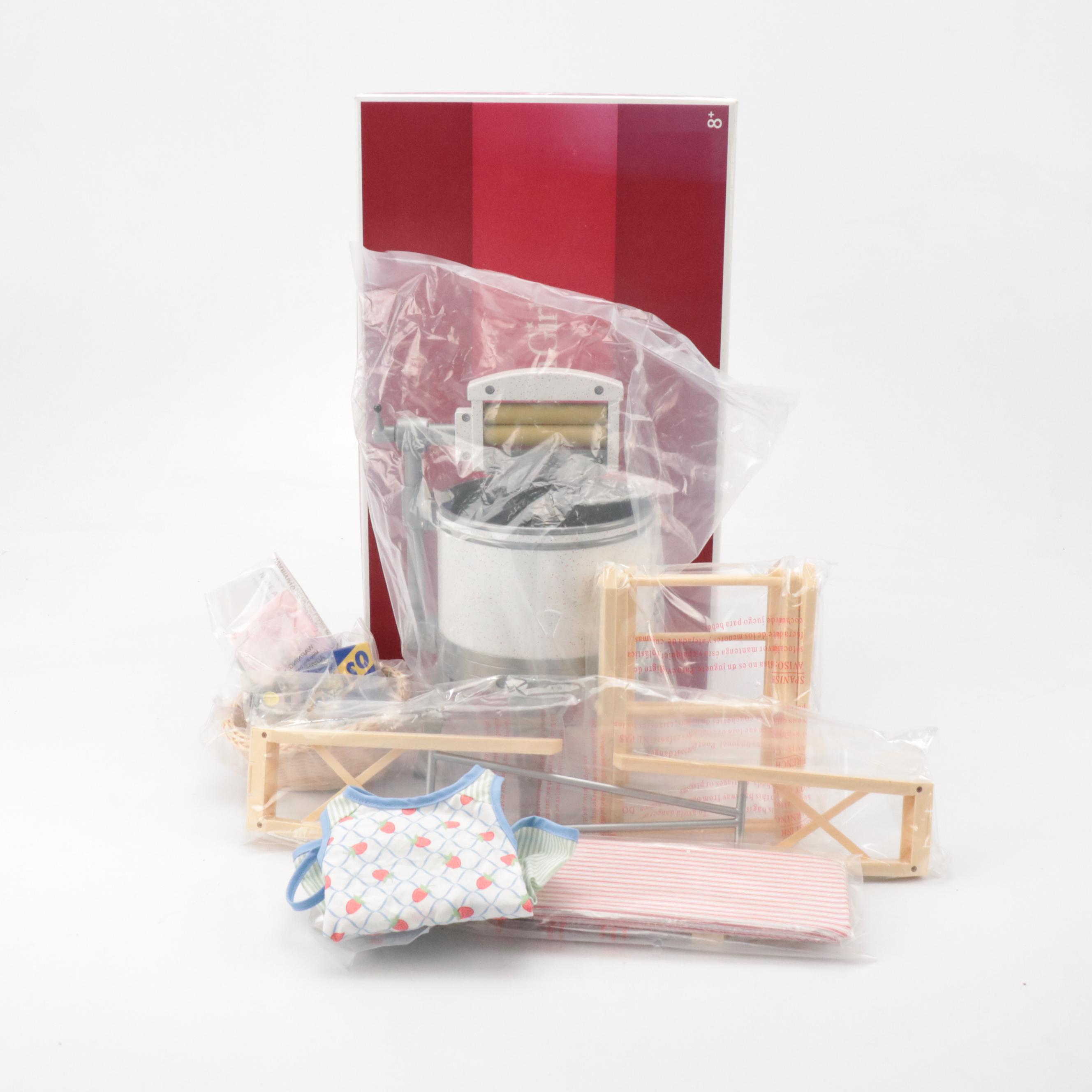American Girl Doll "Kit's Washday Set," Writing Desk, and Holiday Outfits