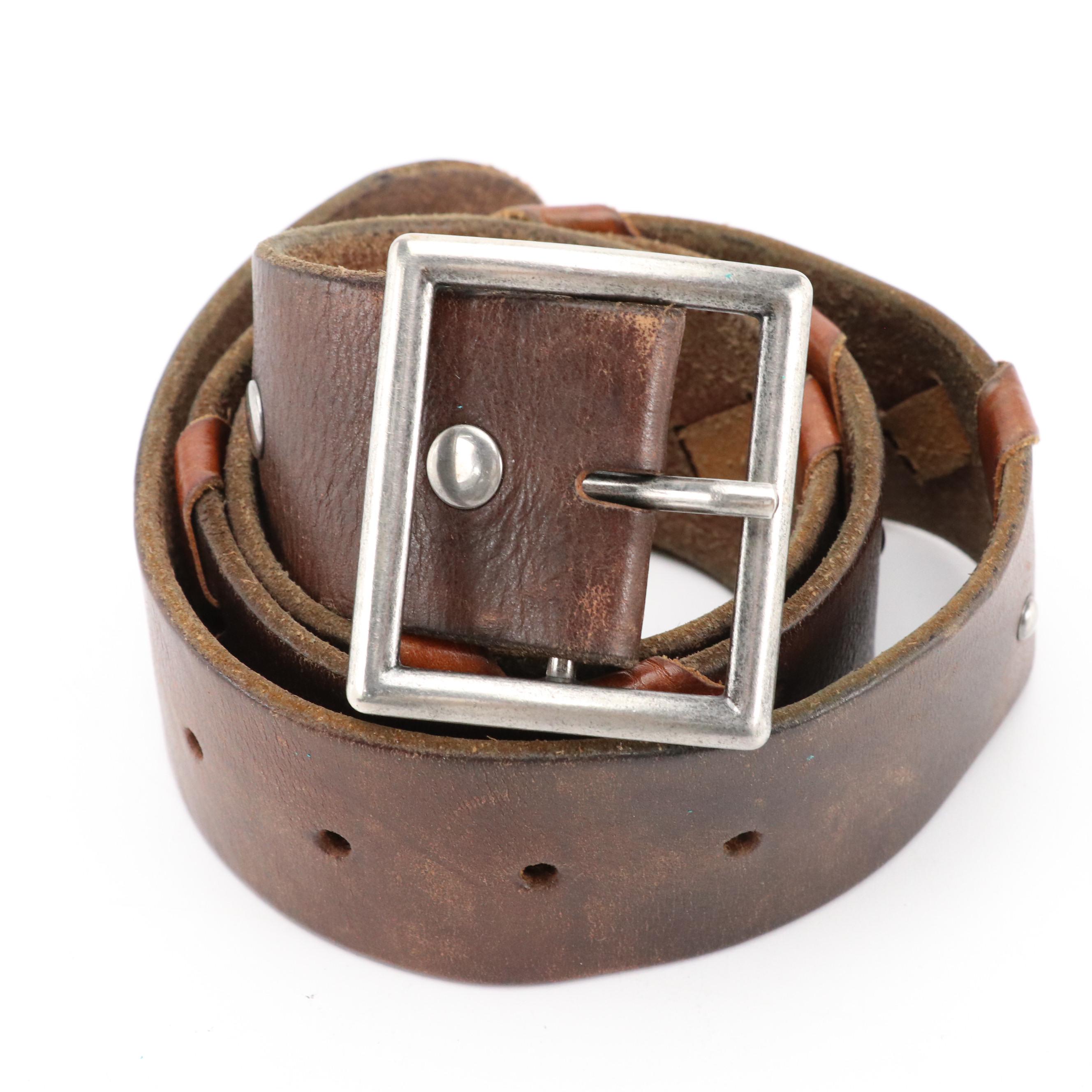 Hollister Studded Belt and Other Grommet Embellished Leather Belt