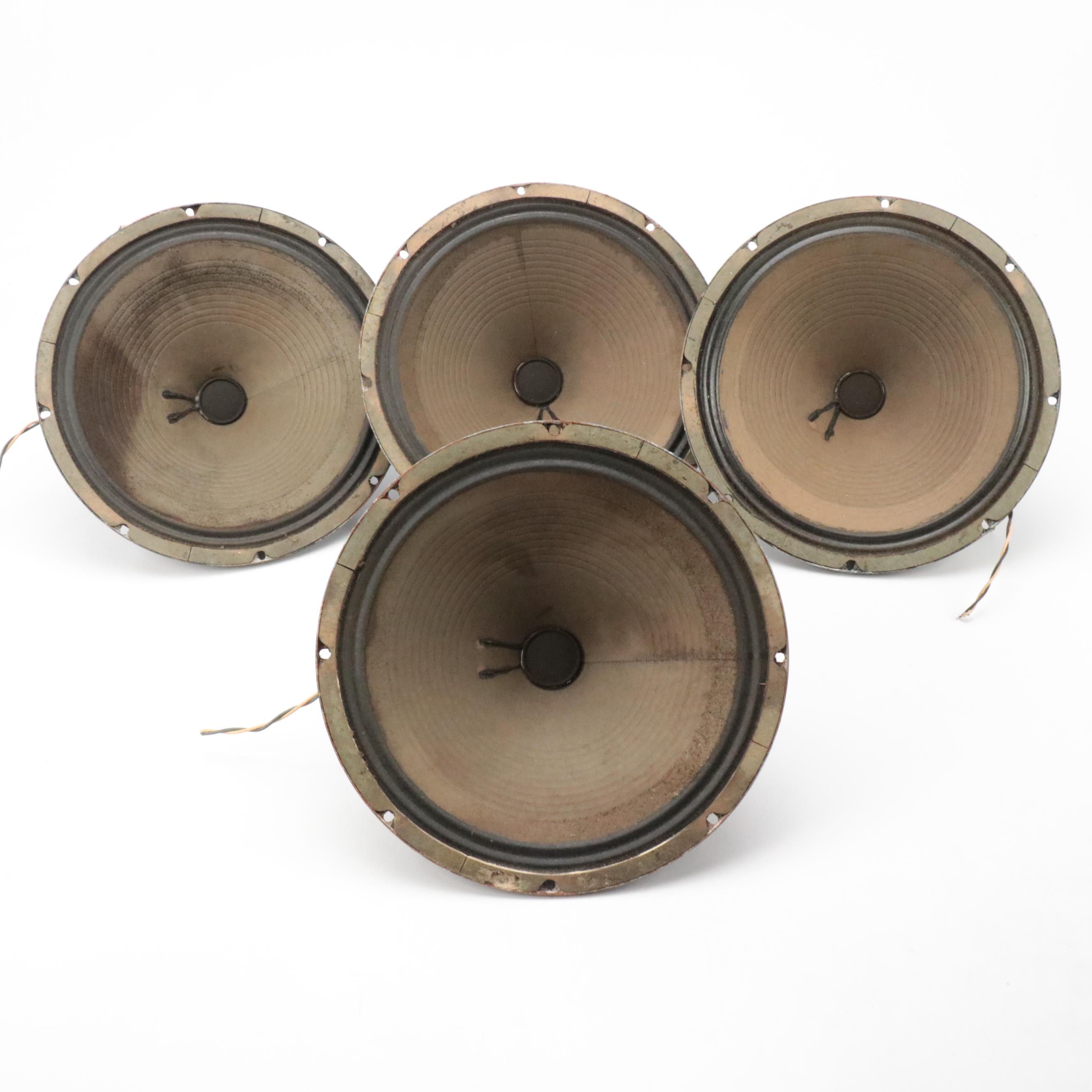 Four Fender 12" Diameter Special Design Alnico Speakers, 1970s
