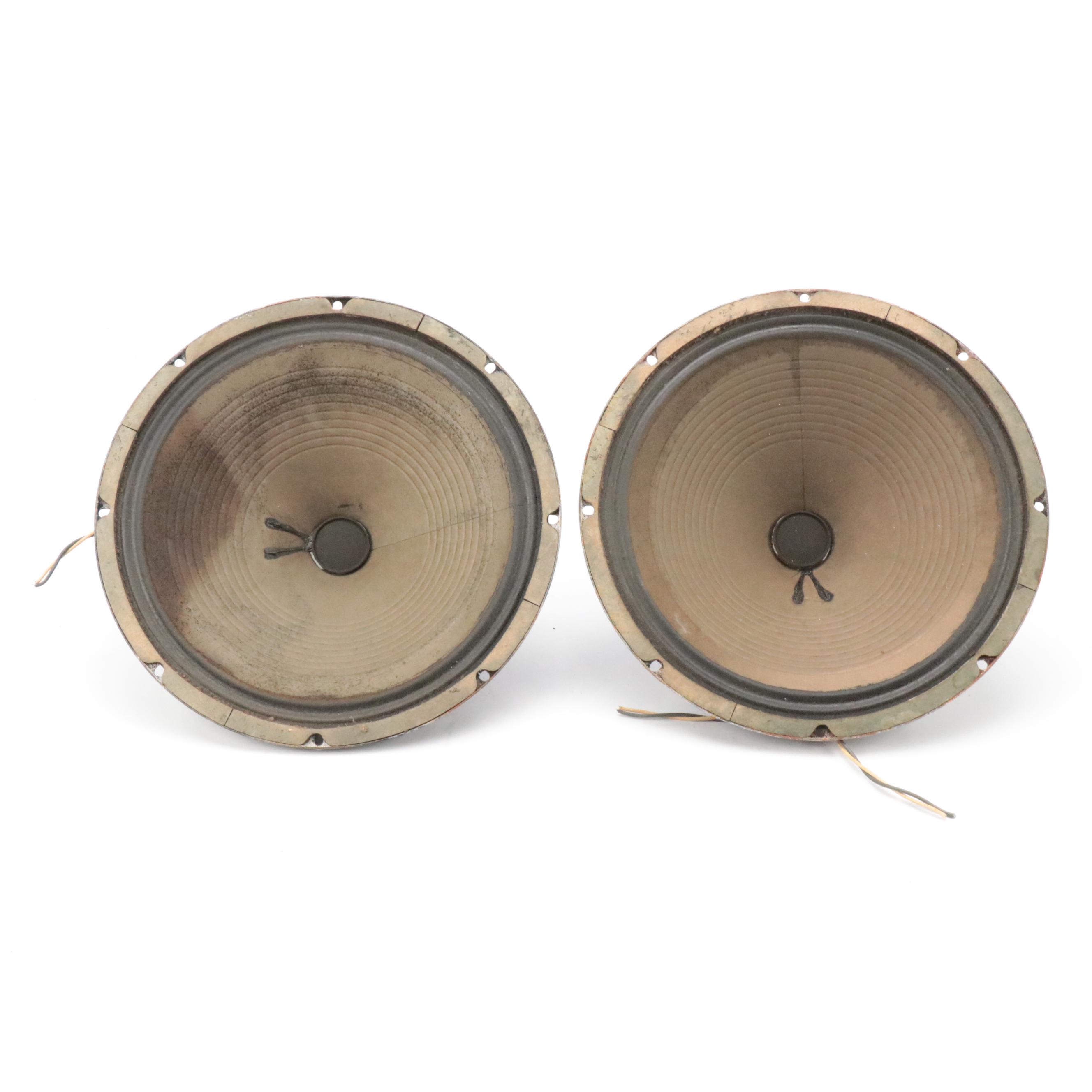 Four Fender 12" Diameter Special Design Alnico Speakers, 1970s