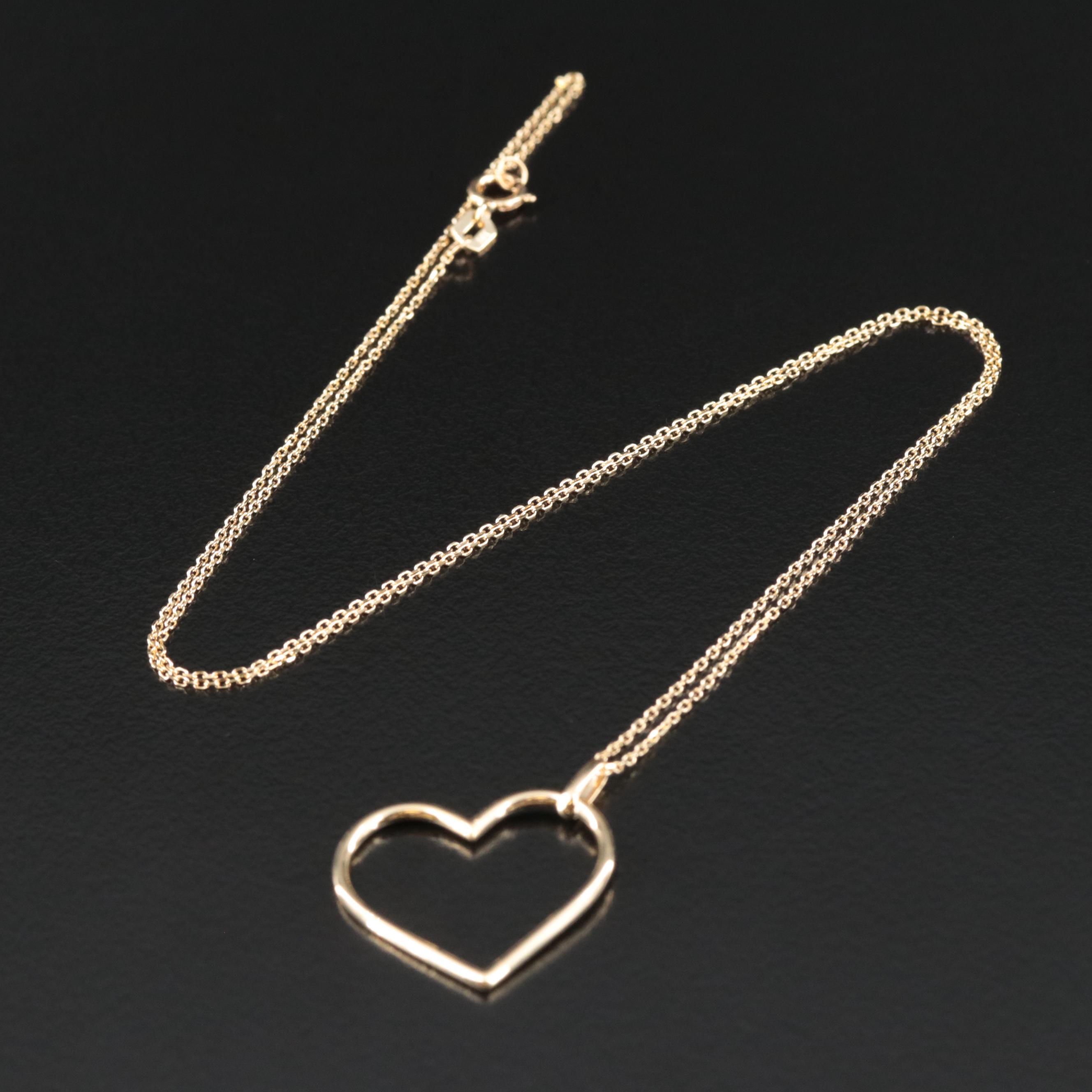 14K Heart Necklace