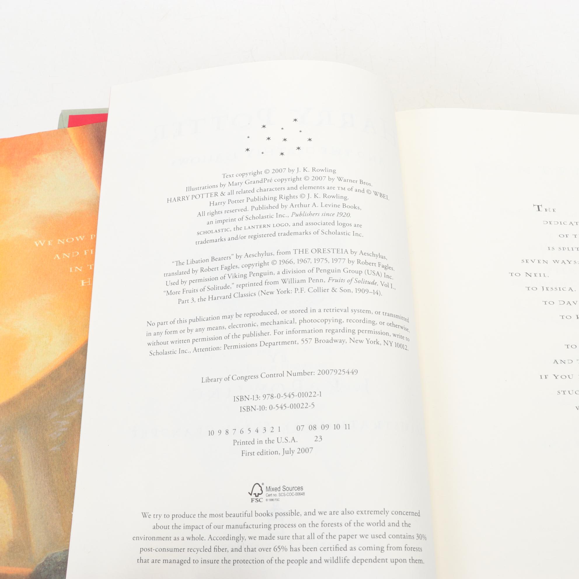 First American Edition "Harry Potter" Partial Series and More Children's Books