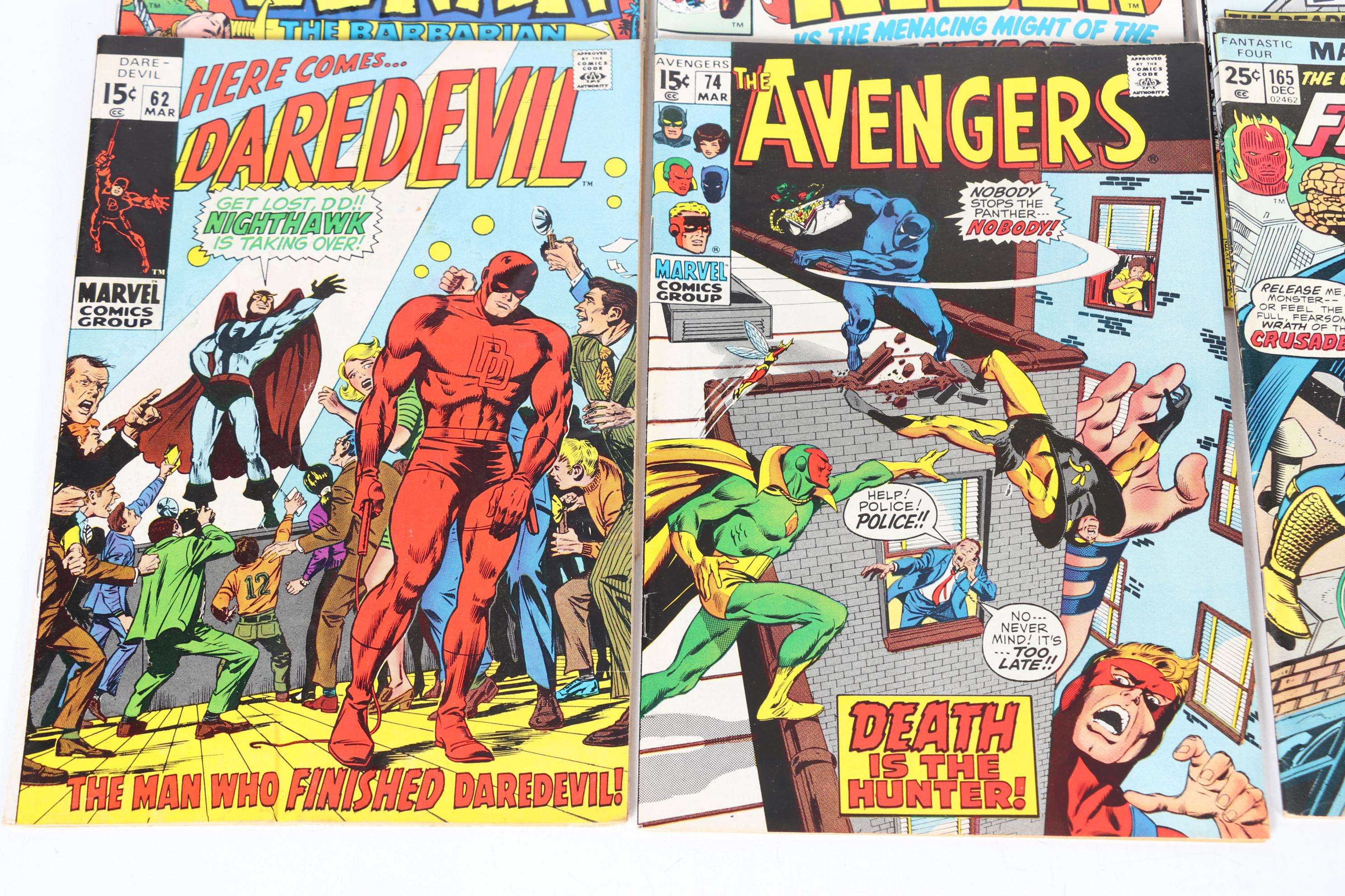 Marvel Comic Collection With Spider-Man, Dare Devil, Dr Strange and More, Silver
