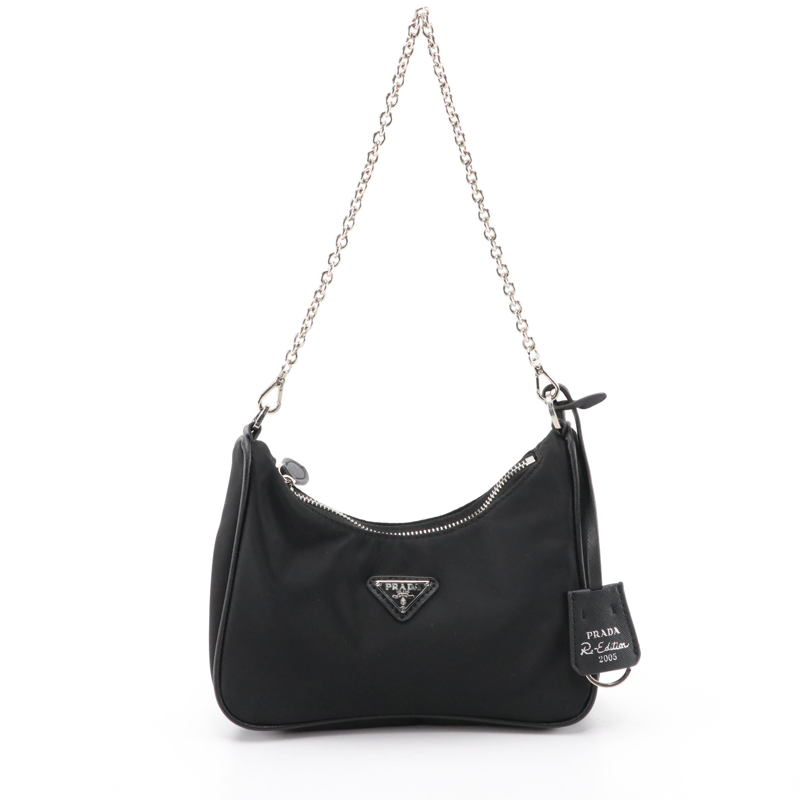 Prada Re-Edition 2005 Shoulder Bag in Re-Nylon with Saffiano Leather Trim