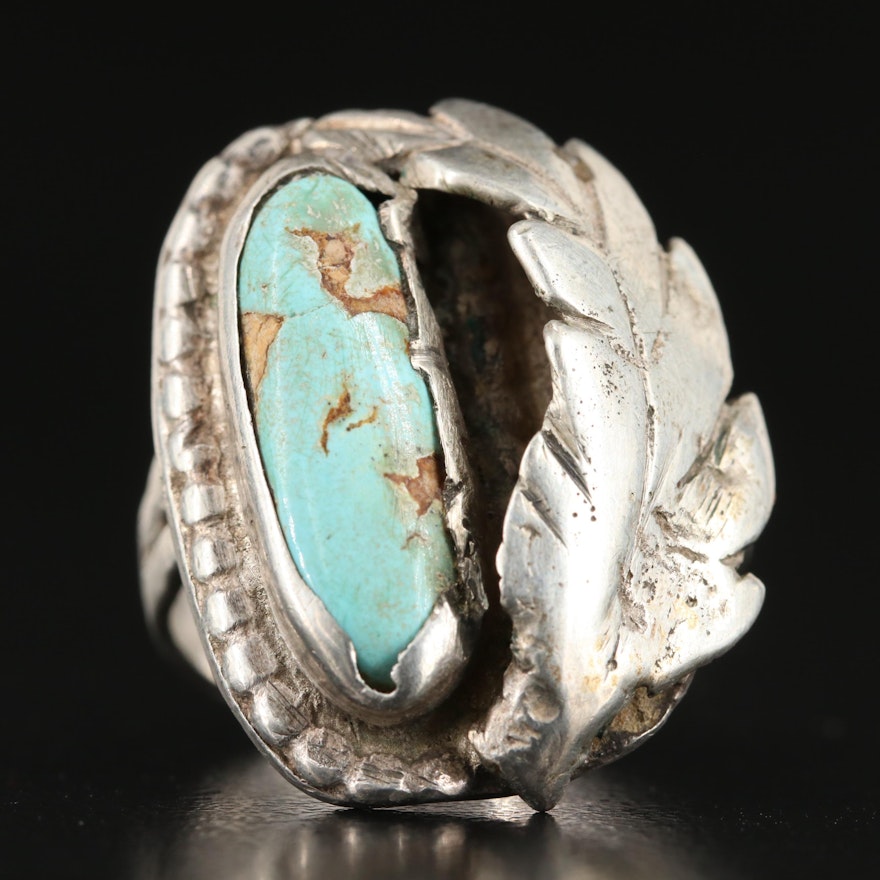 Southwest Sterling Turquoise Ring