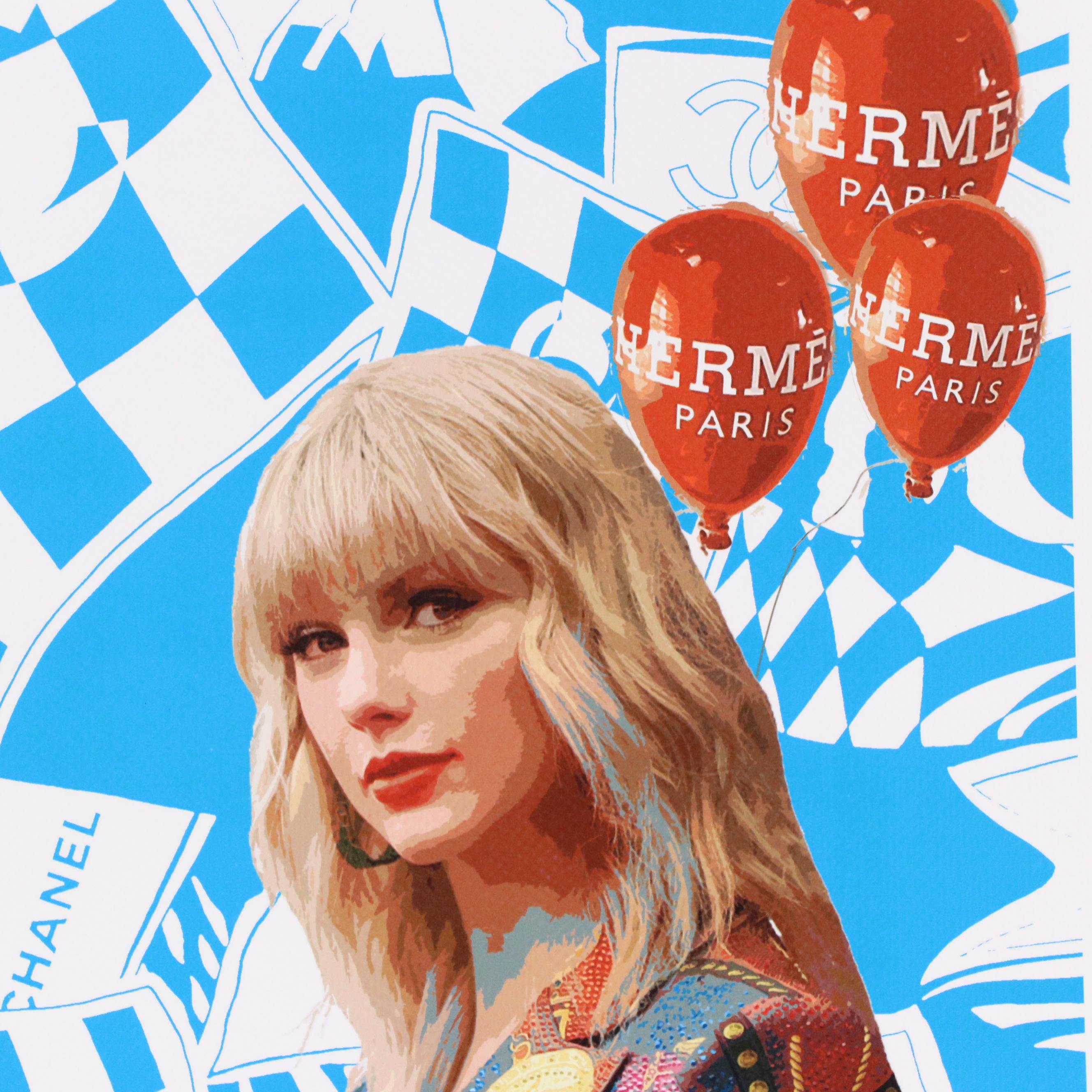 Death NYC Pop Art Digital Print Featuring Taylor Swift x Hermès, 21st Century