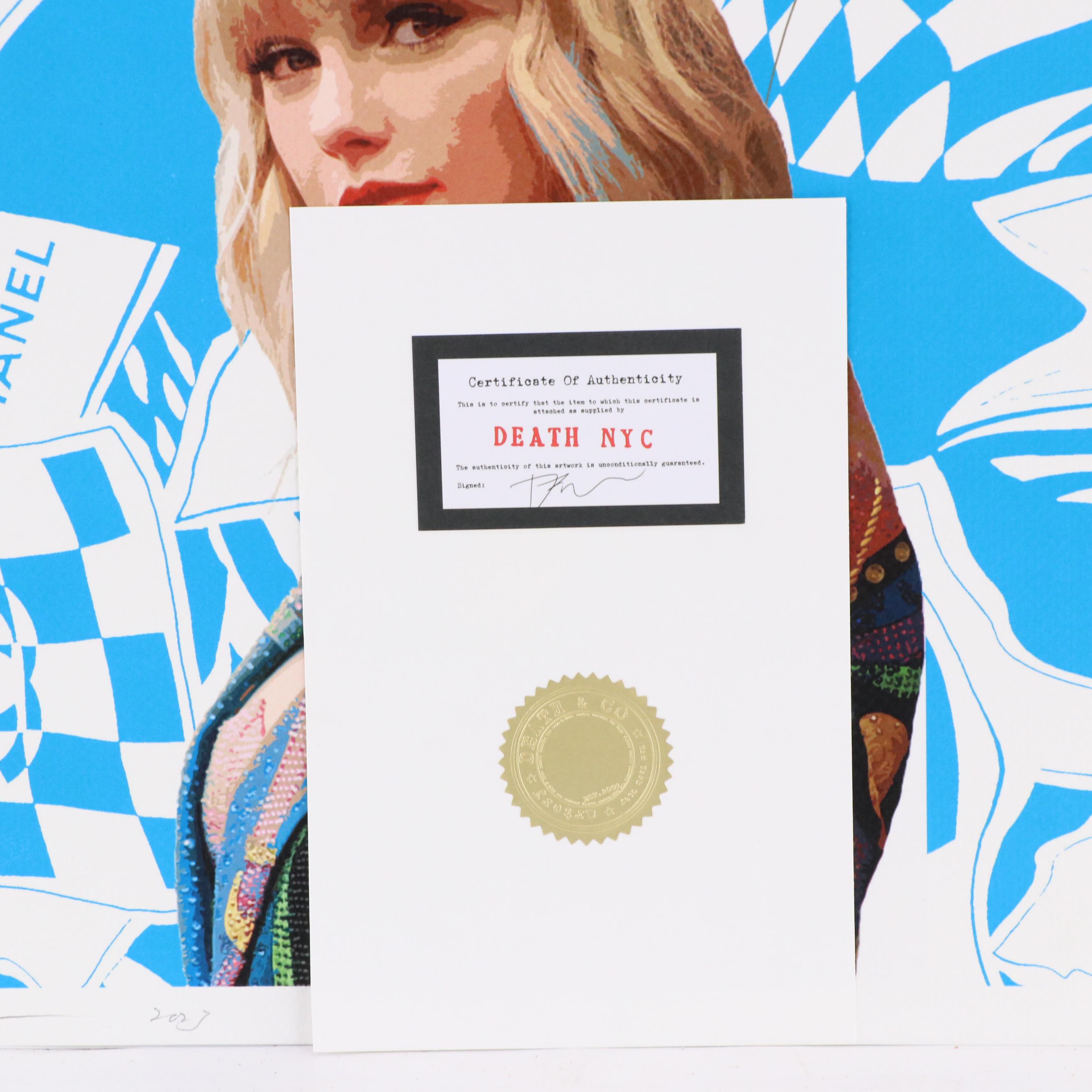 Death NYC Pop Art Digital Print Featuring Taylor Swift x Hermès, 21st Century