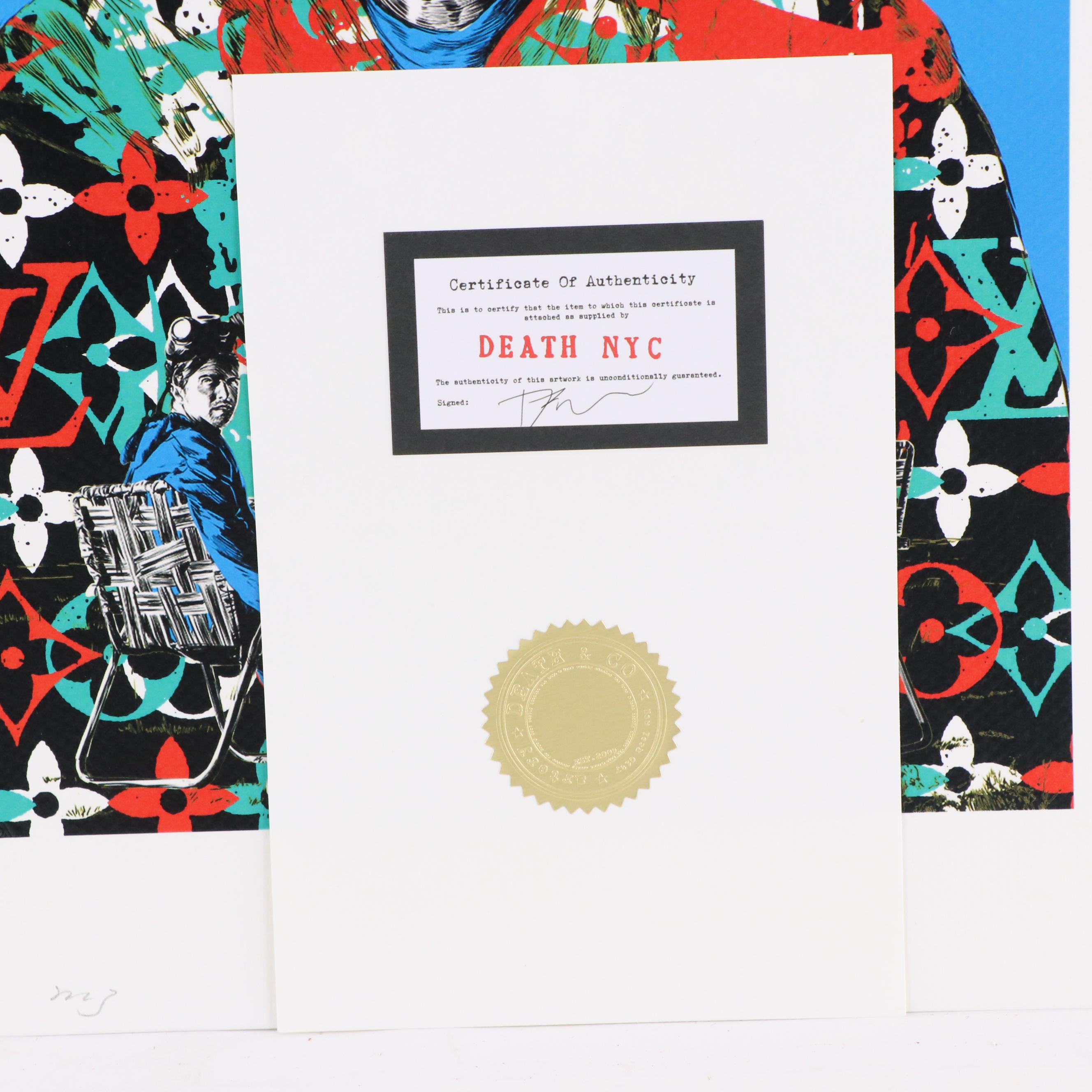 Death NYC Pop Art Digital Print Featuring Breaking Bad x Louis Vuitton