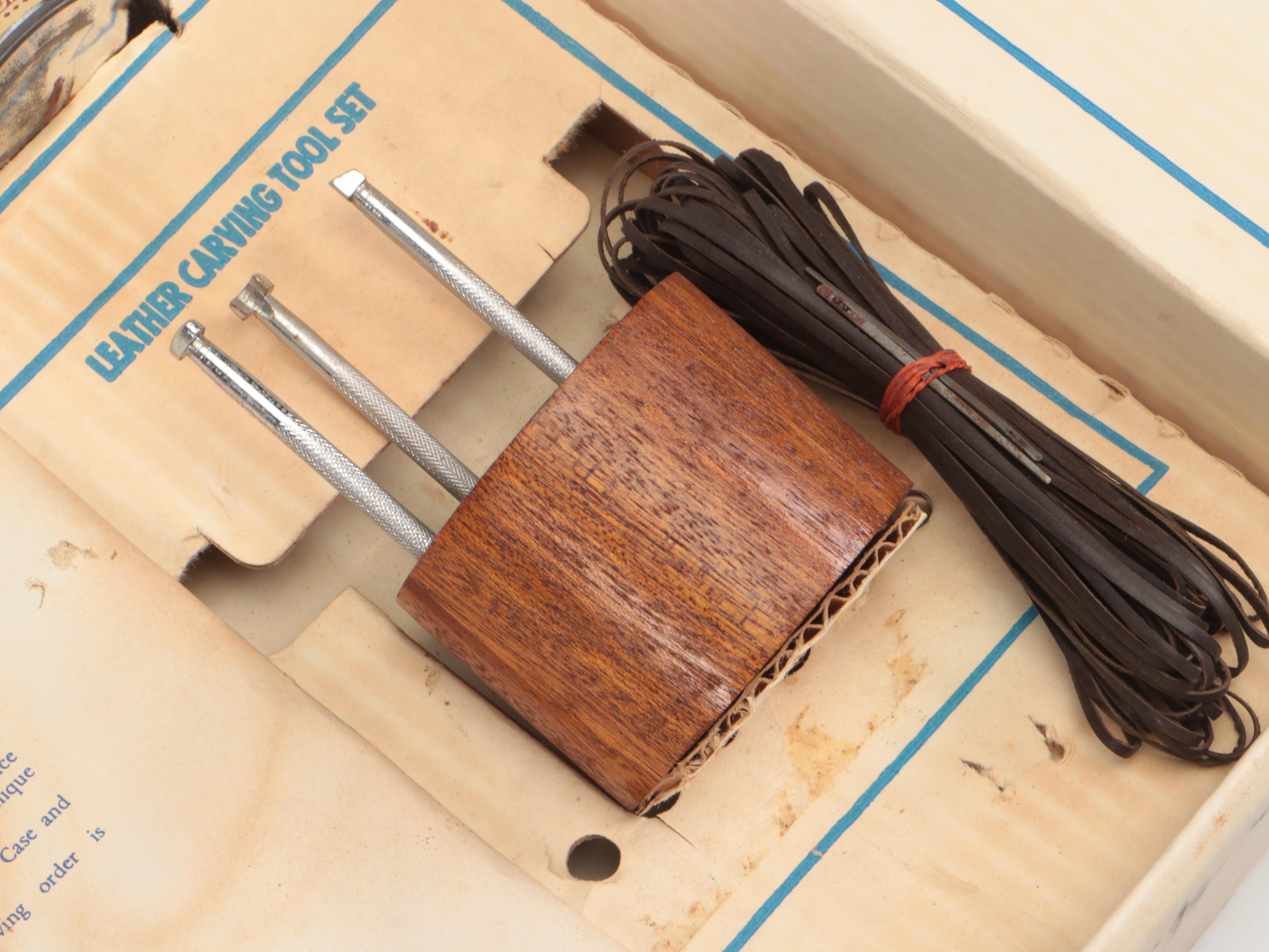 Tandy Leathercraft Beginner Kit with Aladdin Thermos and More