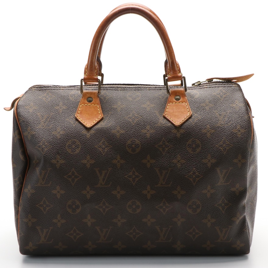 Louis Vuitton Monogram Canvas Speedy 30 Handbag