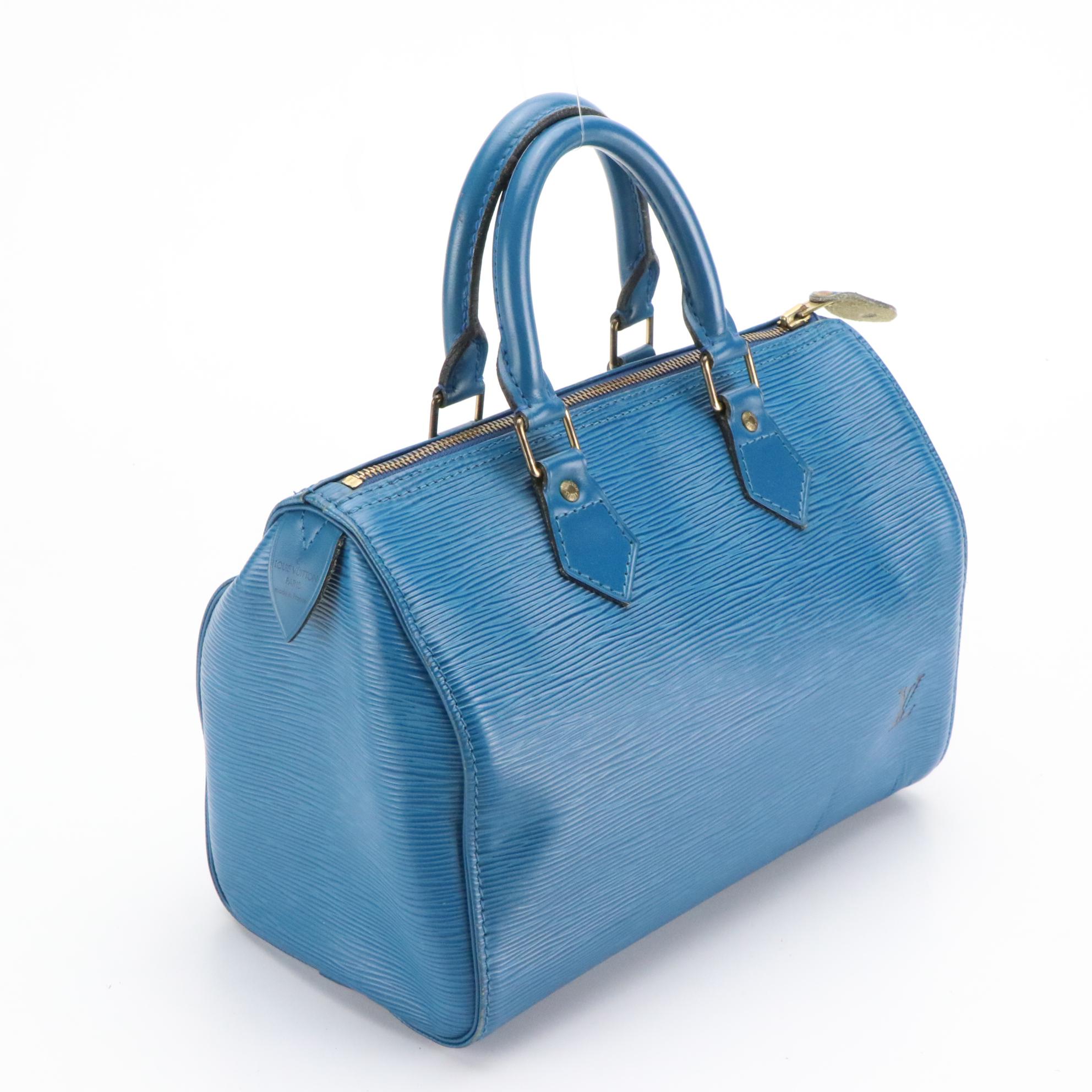 Louis Vuitton Speedy 25 in Toledo Blue Epi Leather