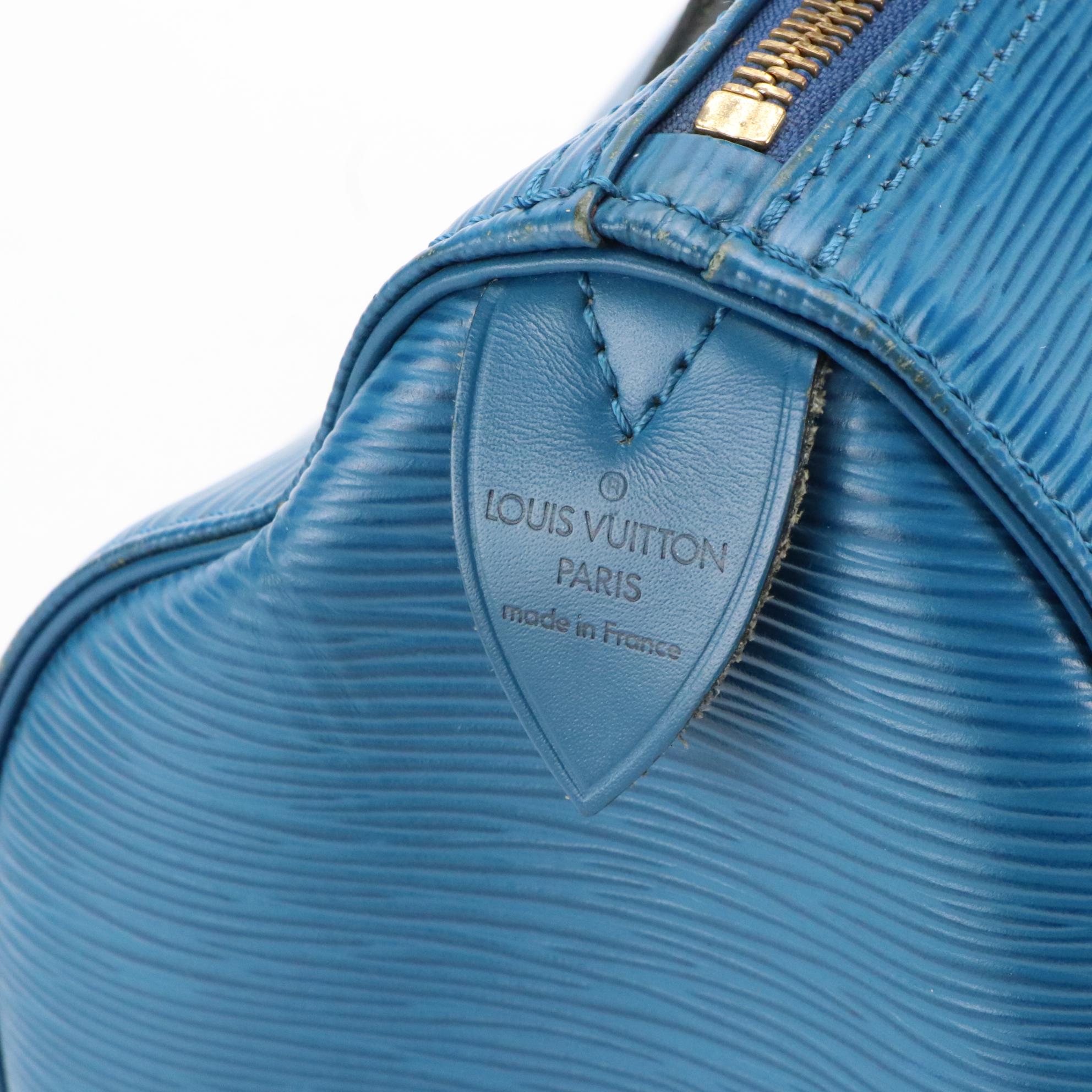 Louis Vuitton Speedy 25 in Toledo Blue Epi Leather