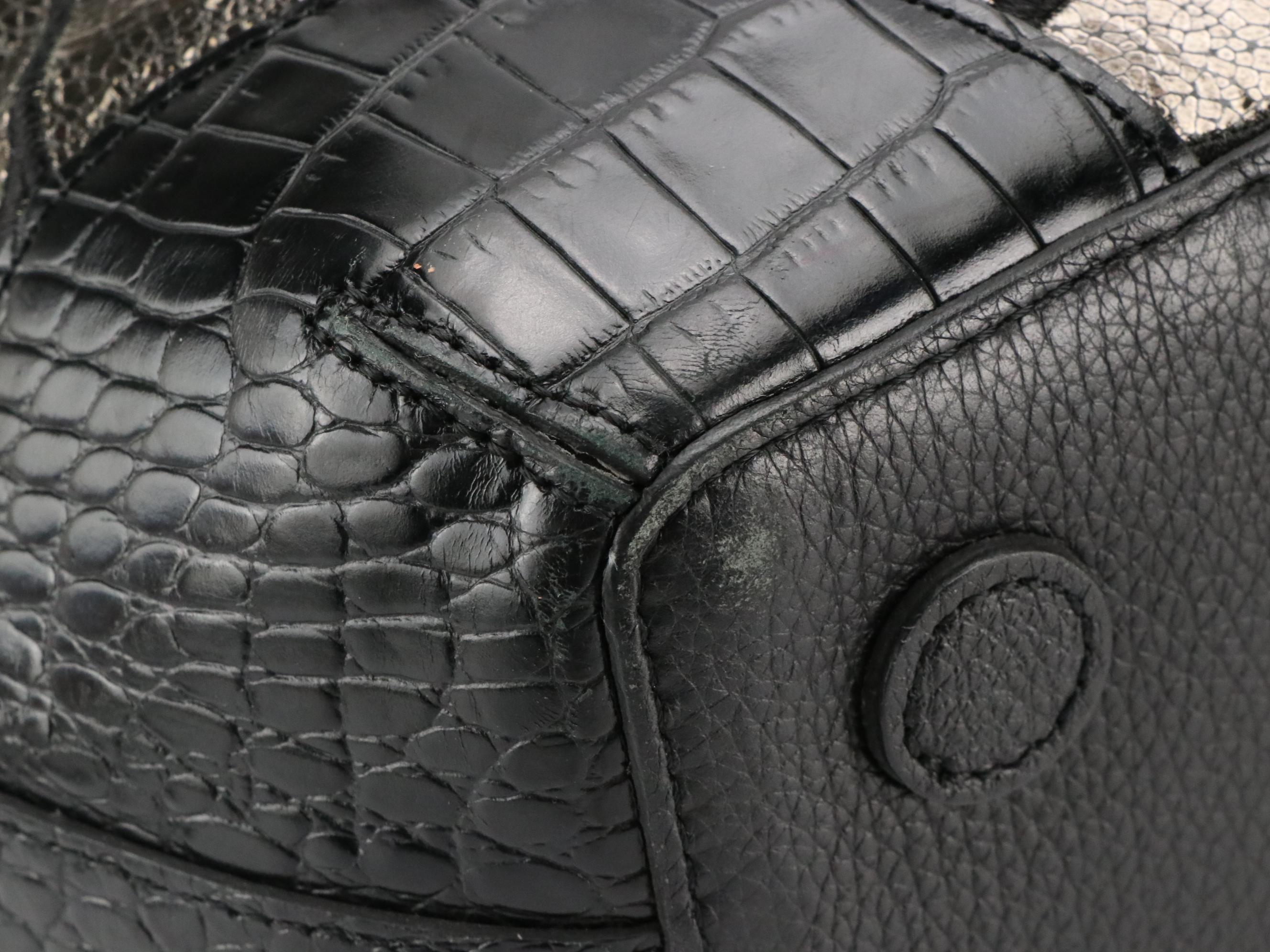 Brighton Whitney in Leopard Print Coated Canvas and Valencia Embroidered Bag