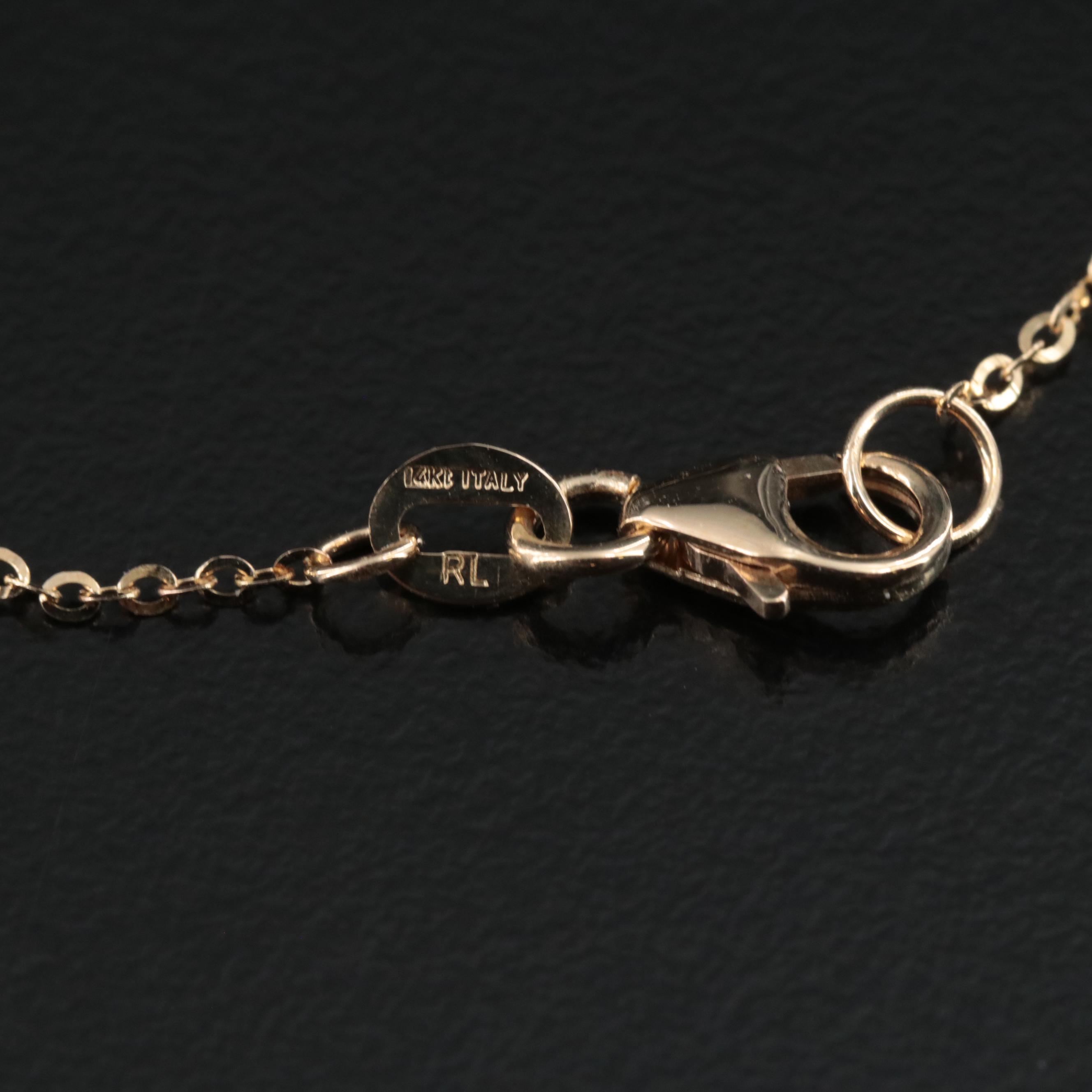 Italian 14K Butterfly Necklace