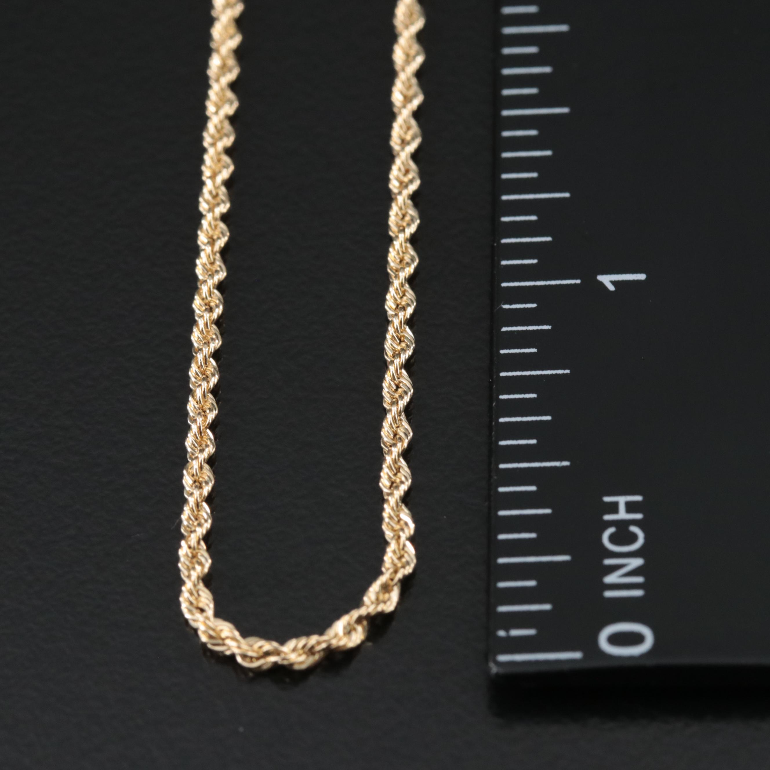 Michael Anthony 14K Rope Chain Necklace