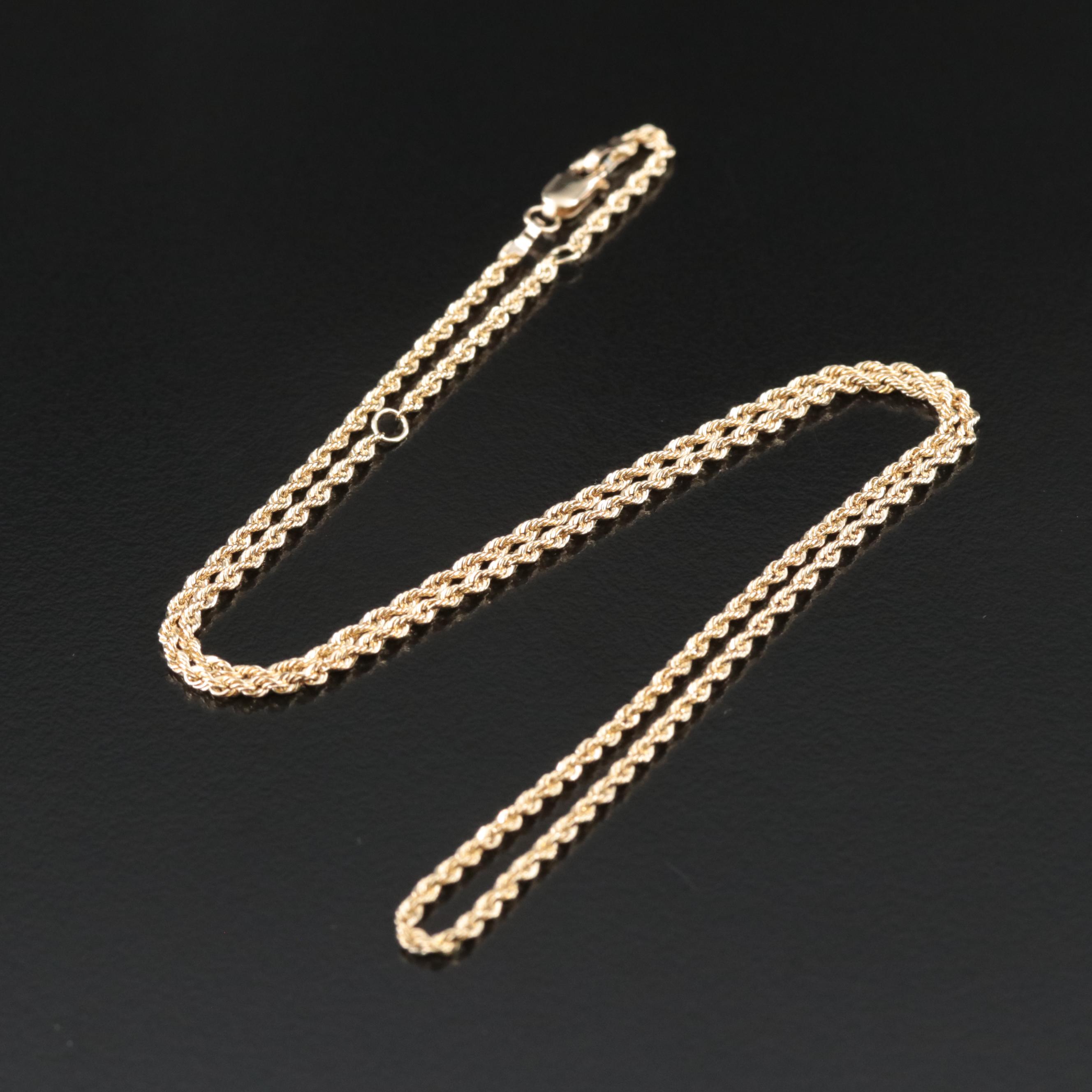 Michael Anthony 14K Rope Chain Necklace