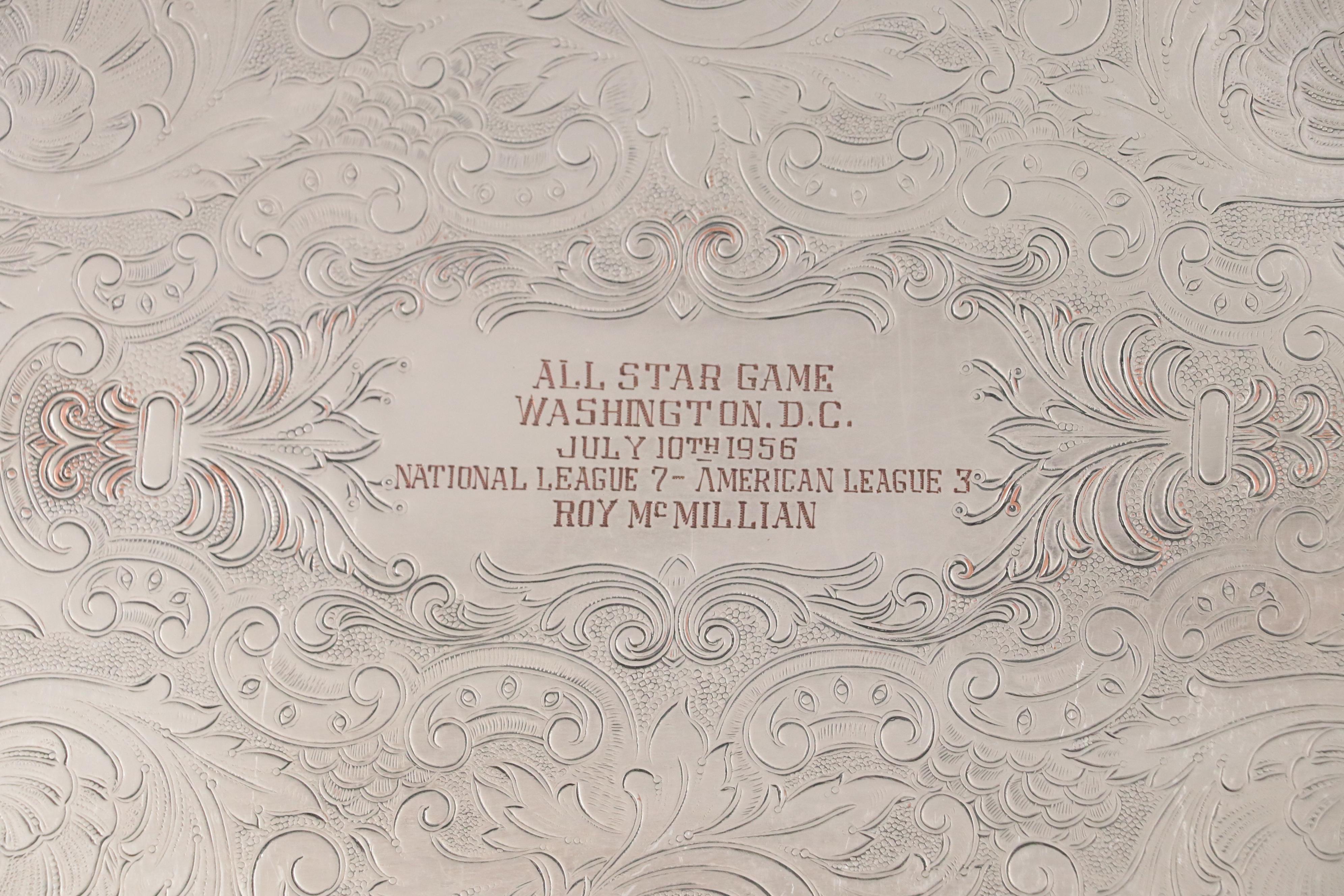 1956 Roy McMillan All-Star Game Silver Plate Tea Set