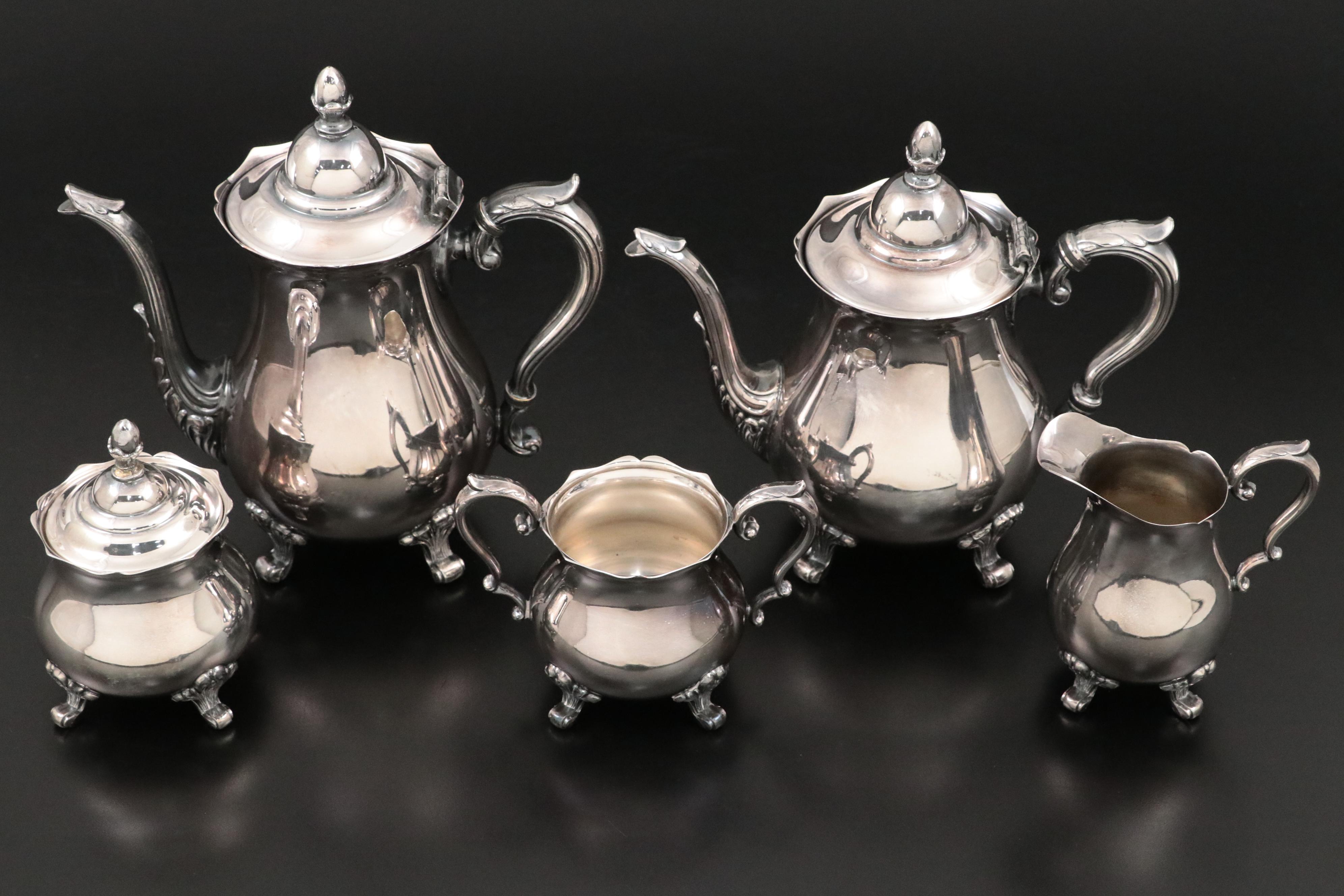 1956 Roy McMillan All-Star Game Silver Plate Tea Set