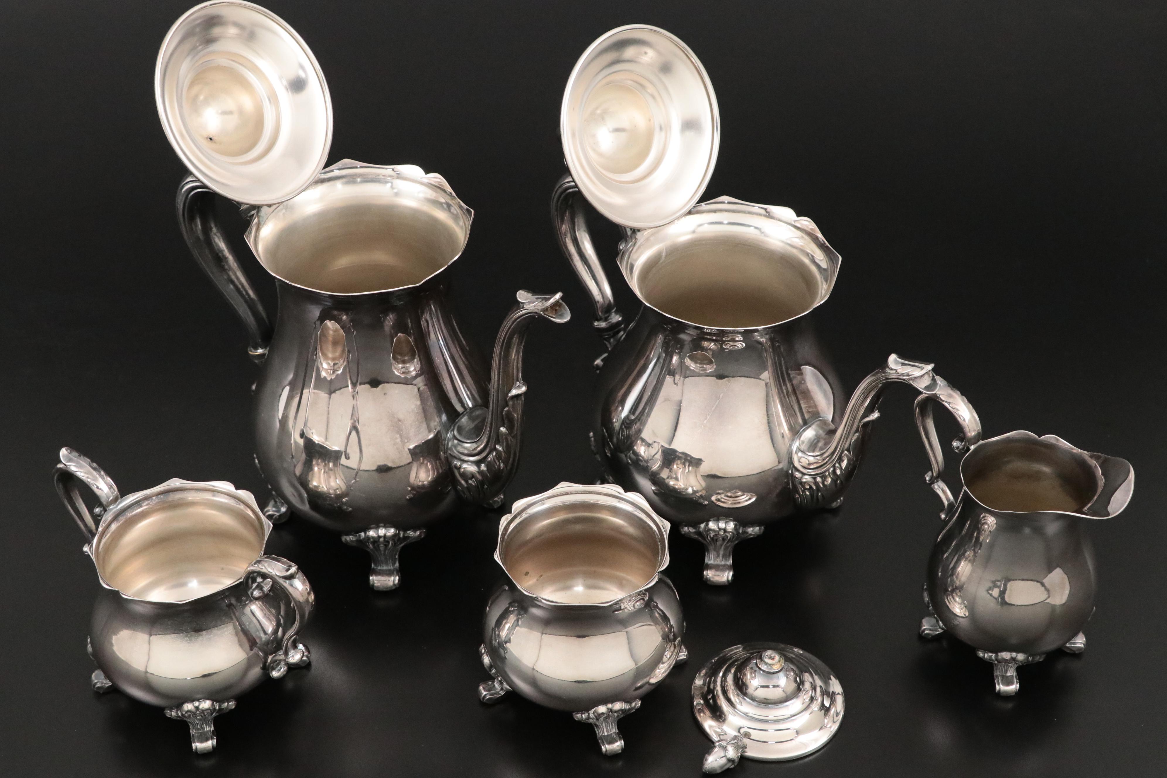 1956 Roy McMillan All-Star Game Silver Plate Tea Set