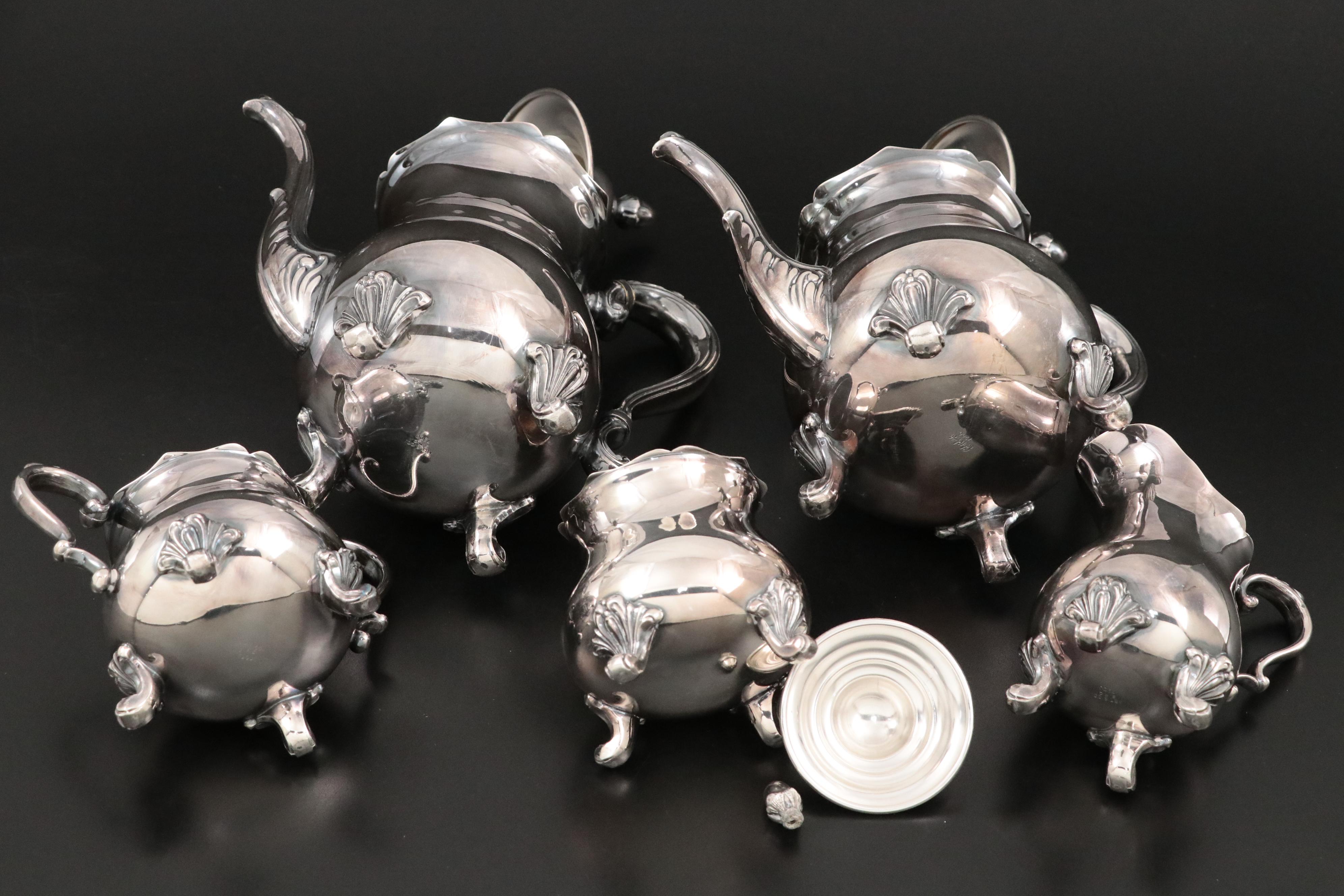 1956 Roy McMillan All-Star Game Silver Plate Tea Set