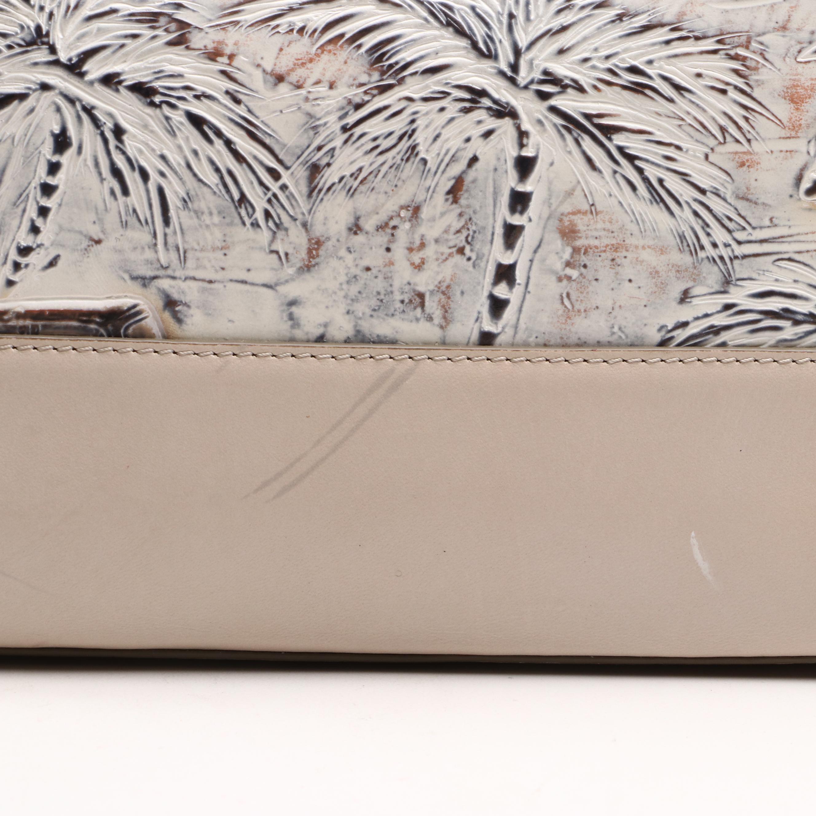 Brahmin Copa Cabana Vintage Car & Palm Trees Embossed Bags with Matching Wallet