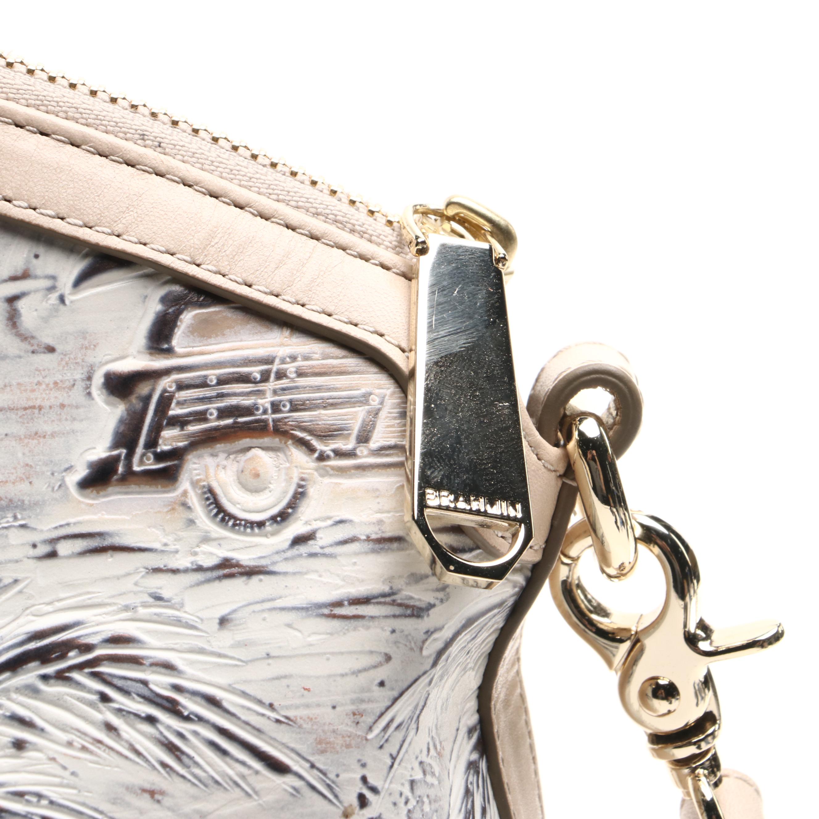 Brahmin Copa Cabana Vintage Car & Palm Trees Embossed Bags with Matching Wallet