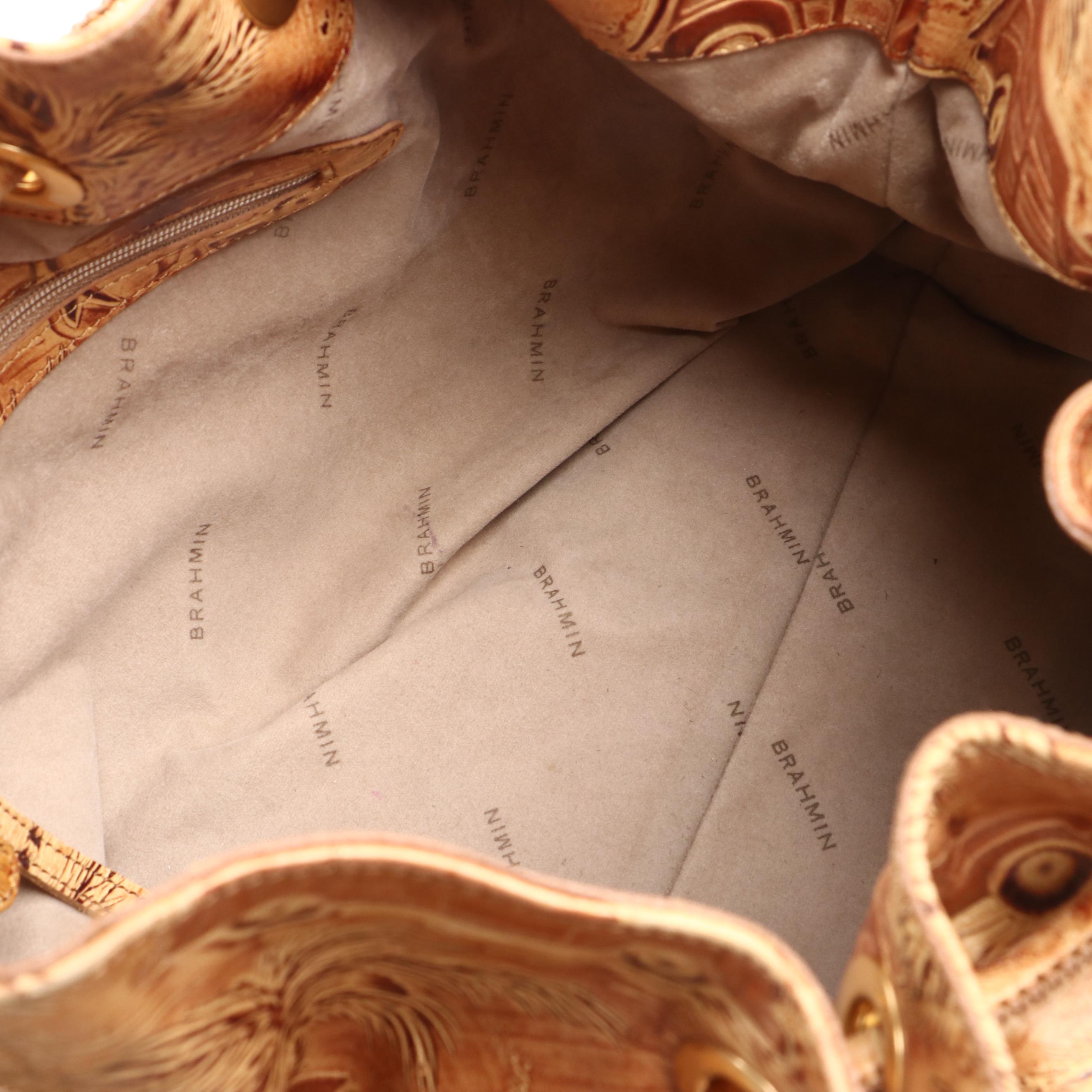 Brahmin Copa Cabana Vintage Car & Palm Trees Embossed Bags with Matching Wallet