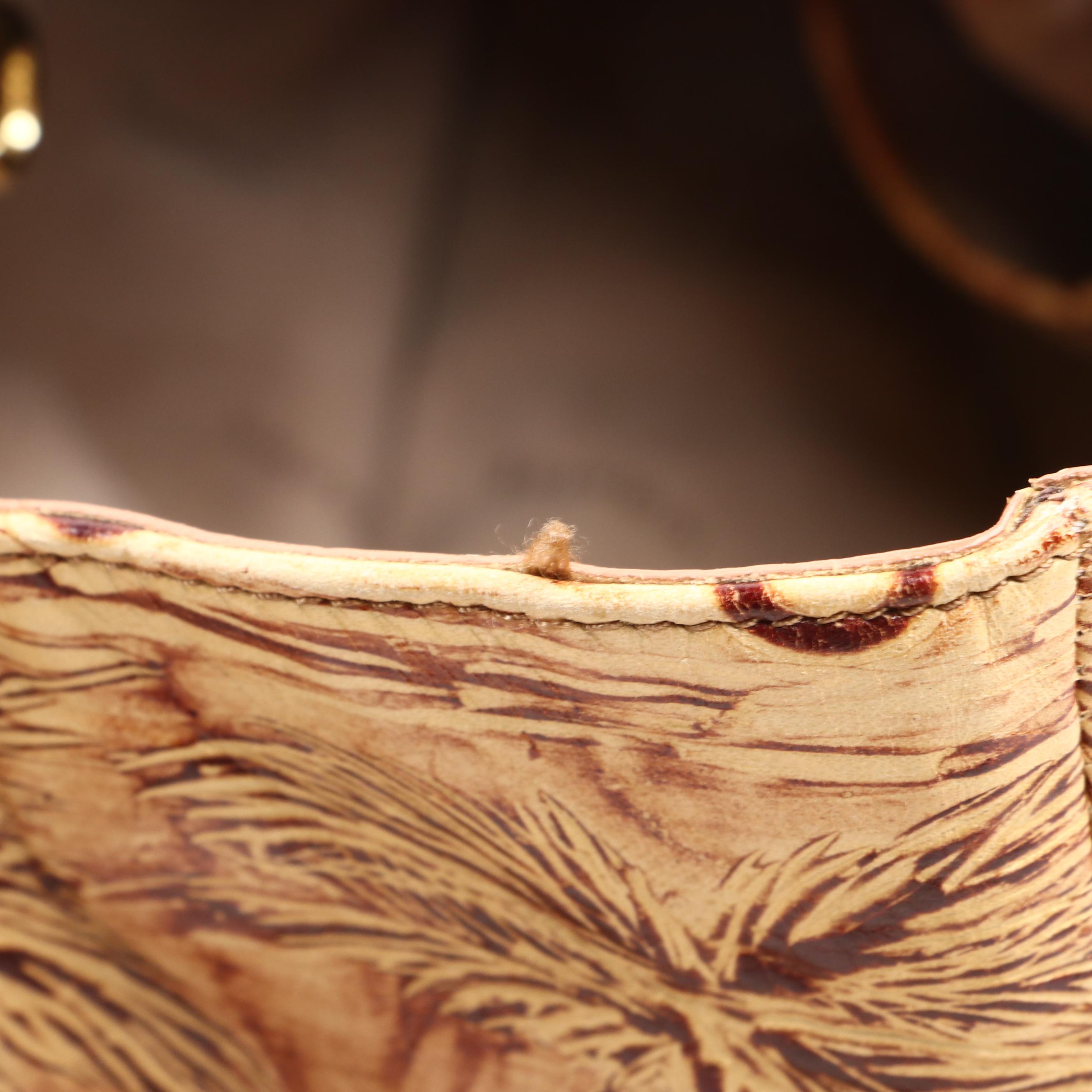 Brahmin Copa Cabana Vintage Car & Palm Trees Embossed Bags with Matching Wallet