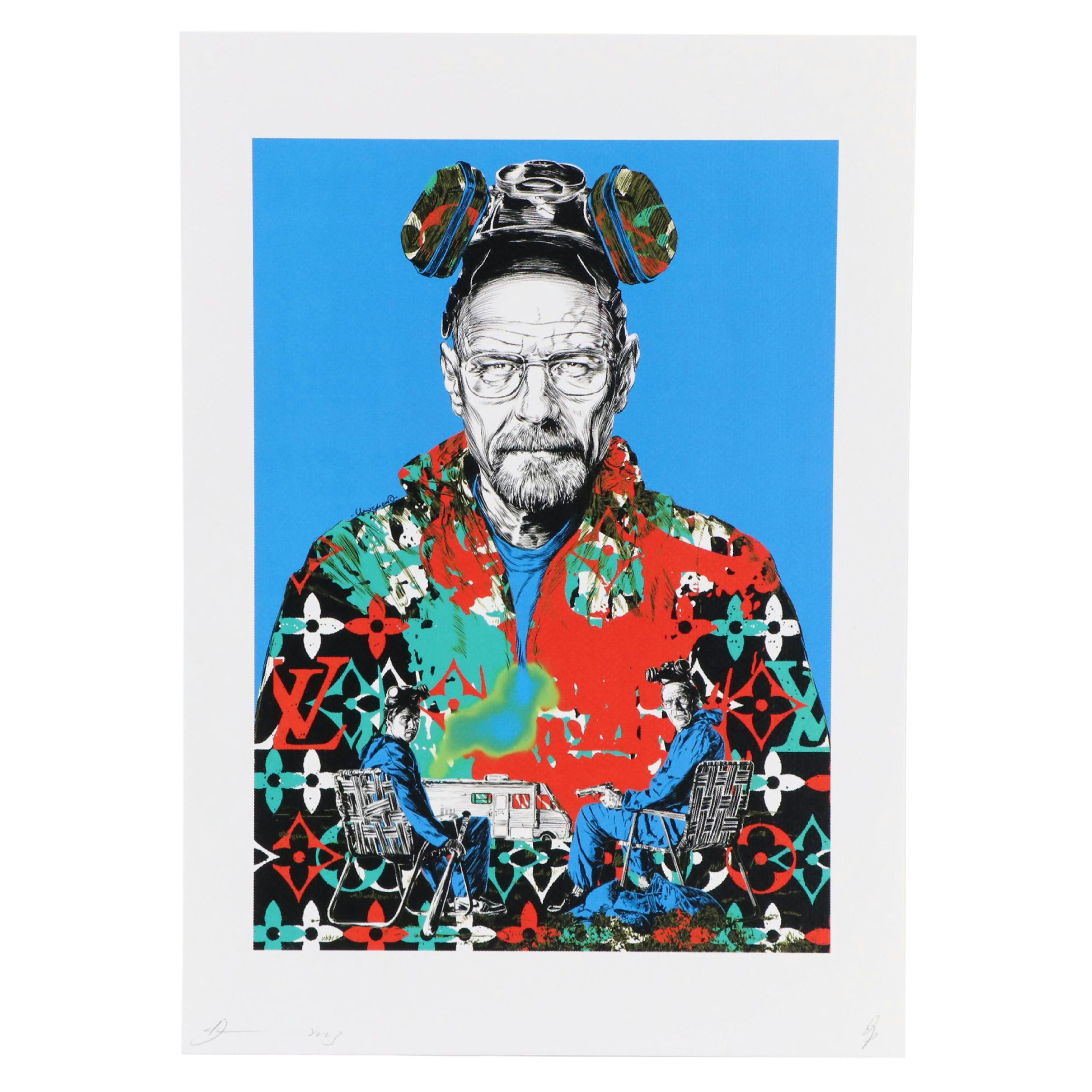 Death NYC Pop Art Digital Print Featuring Breaking Bad x Louis Vuitton