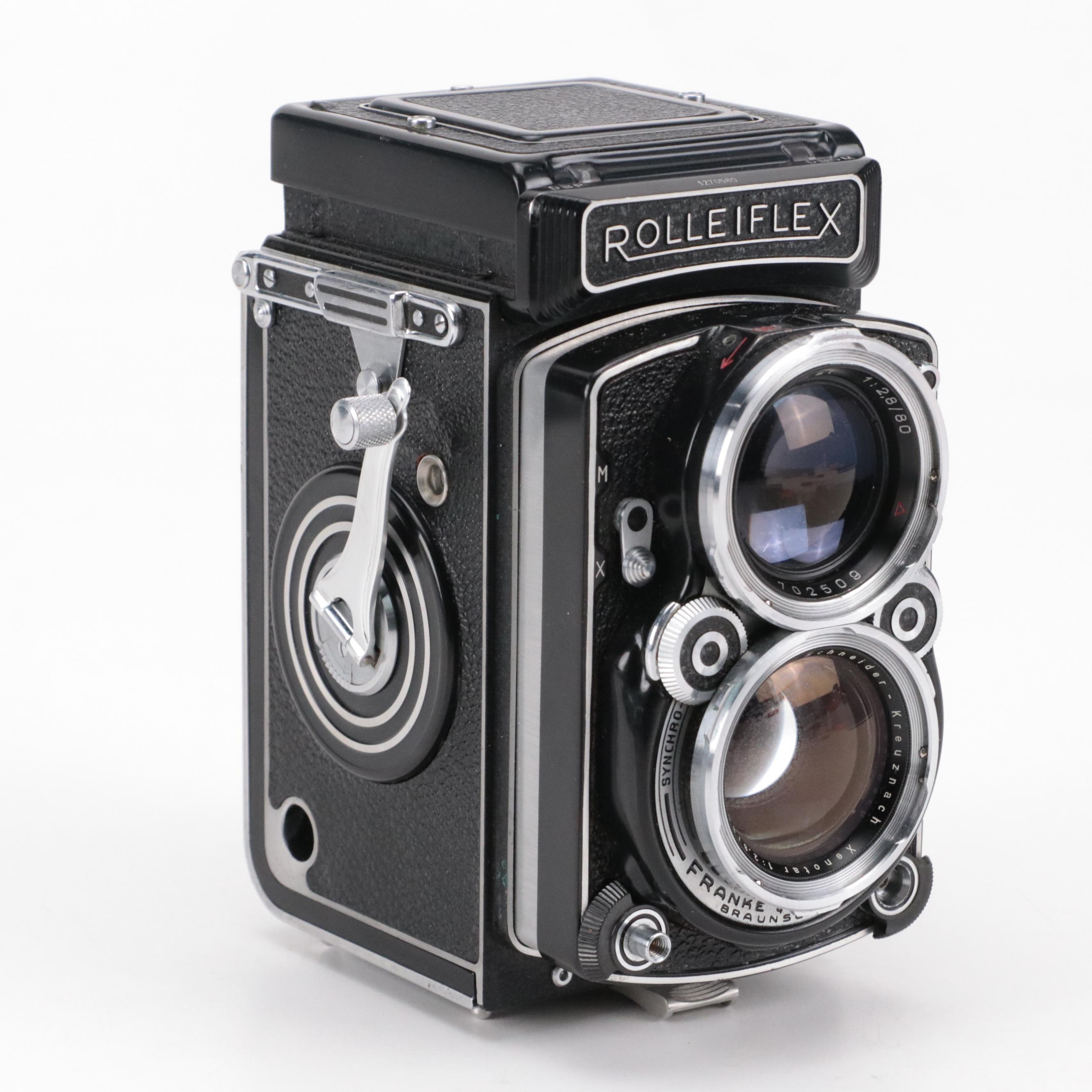 Rollei Rolleiflex Camera with Leather Case