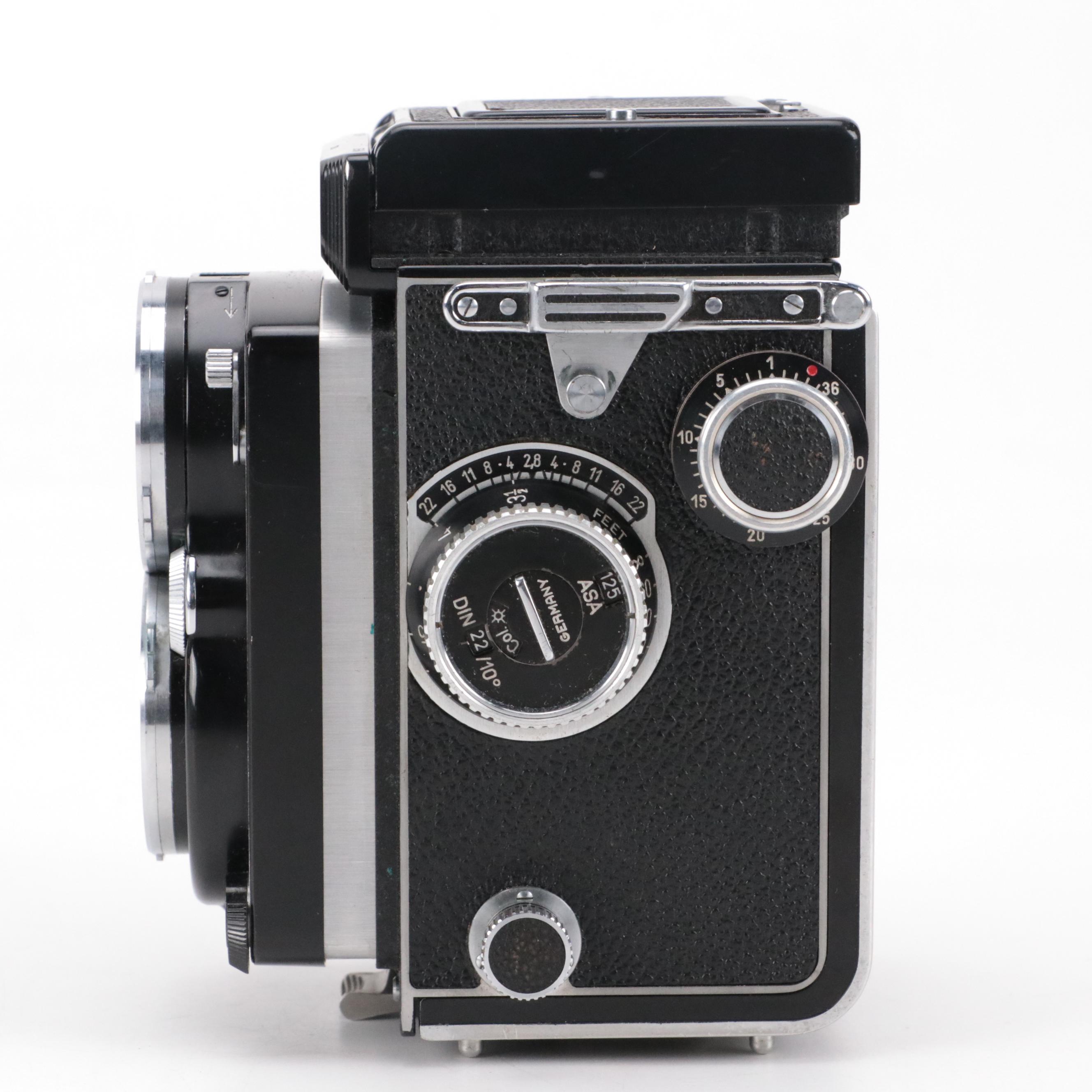 Rollei Rolleiflex Camera with Leather Case