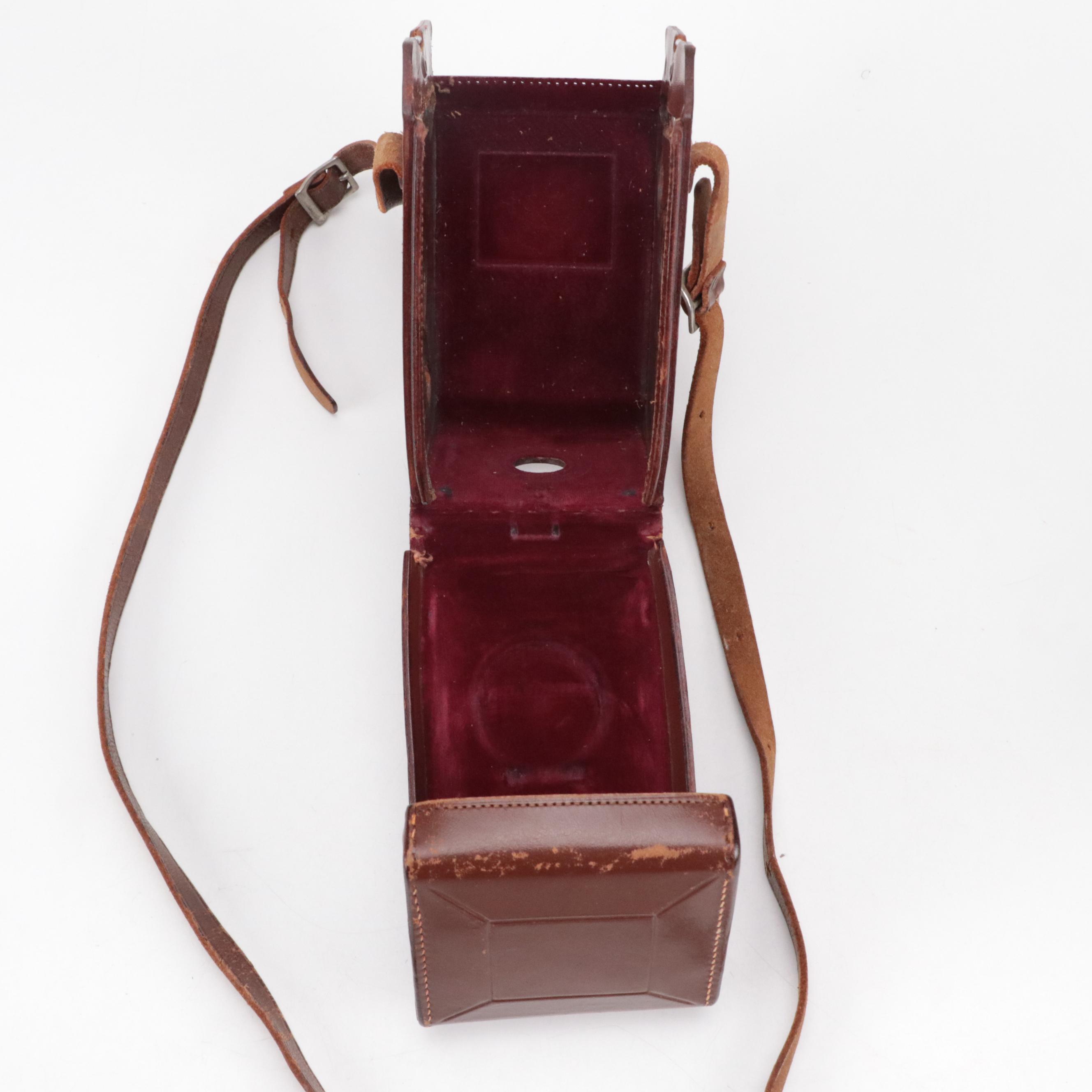 Rollei Rolleiflex Camera with Leather Case