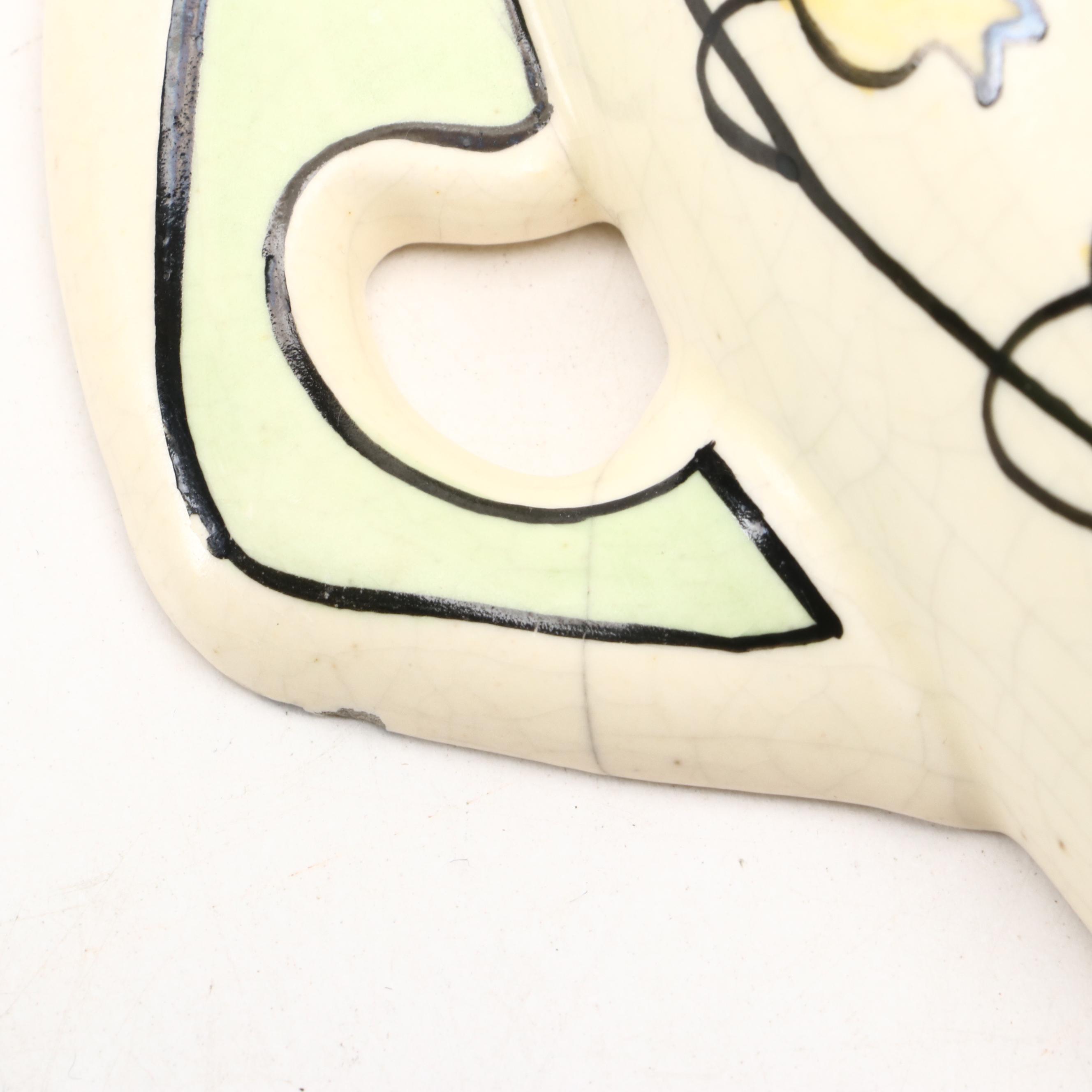 Roseville Pottery Creamware "Persian" Ceramic Wall Pockets, Early 20th Century