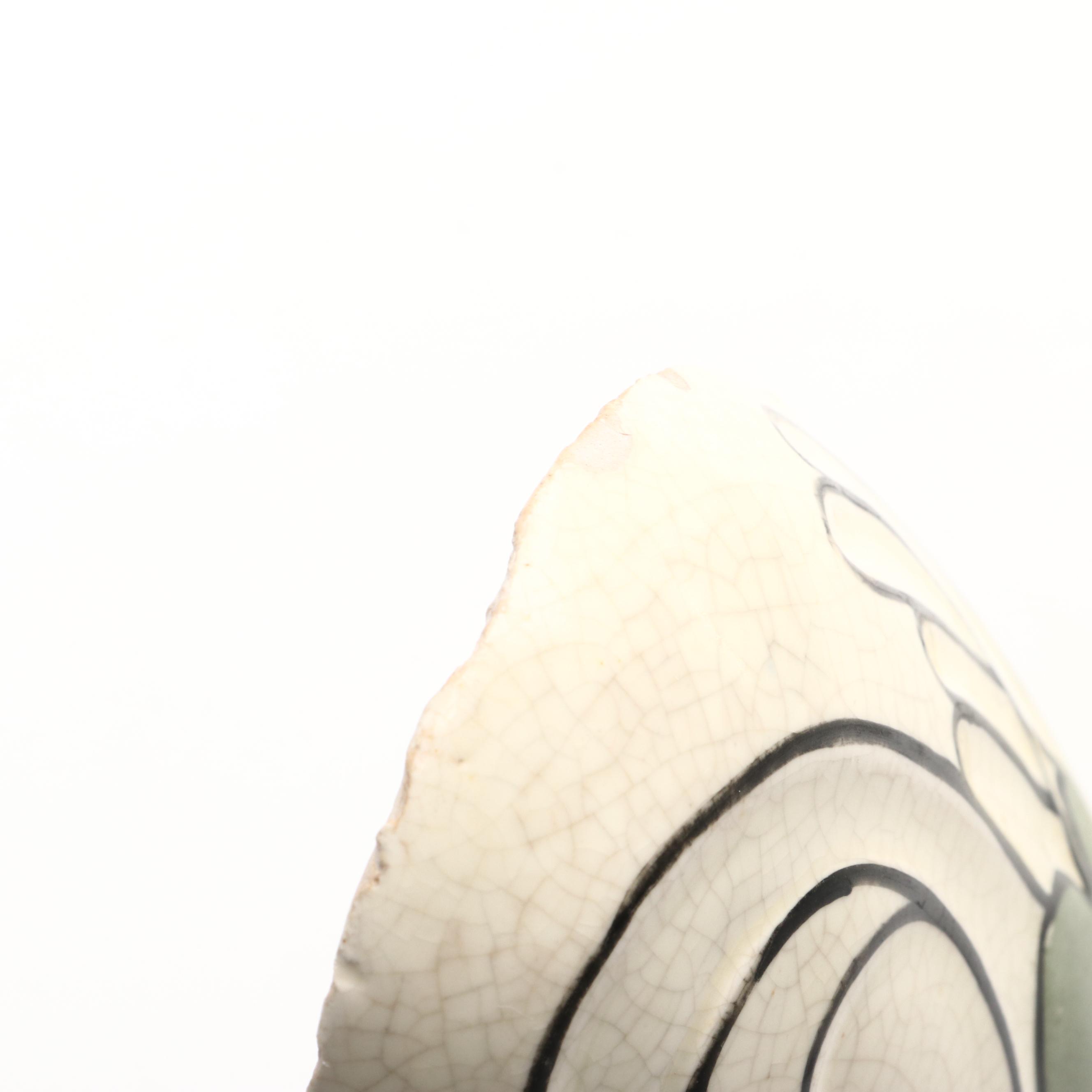 Roseville Pottery Creamware "Persian" Ceramic Wall Pockets, Early 20th Century