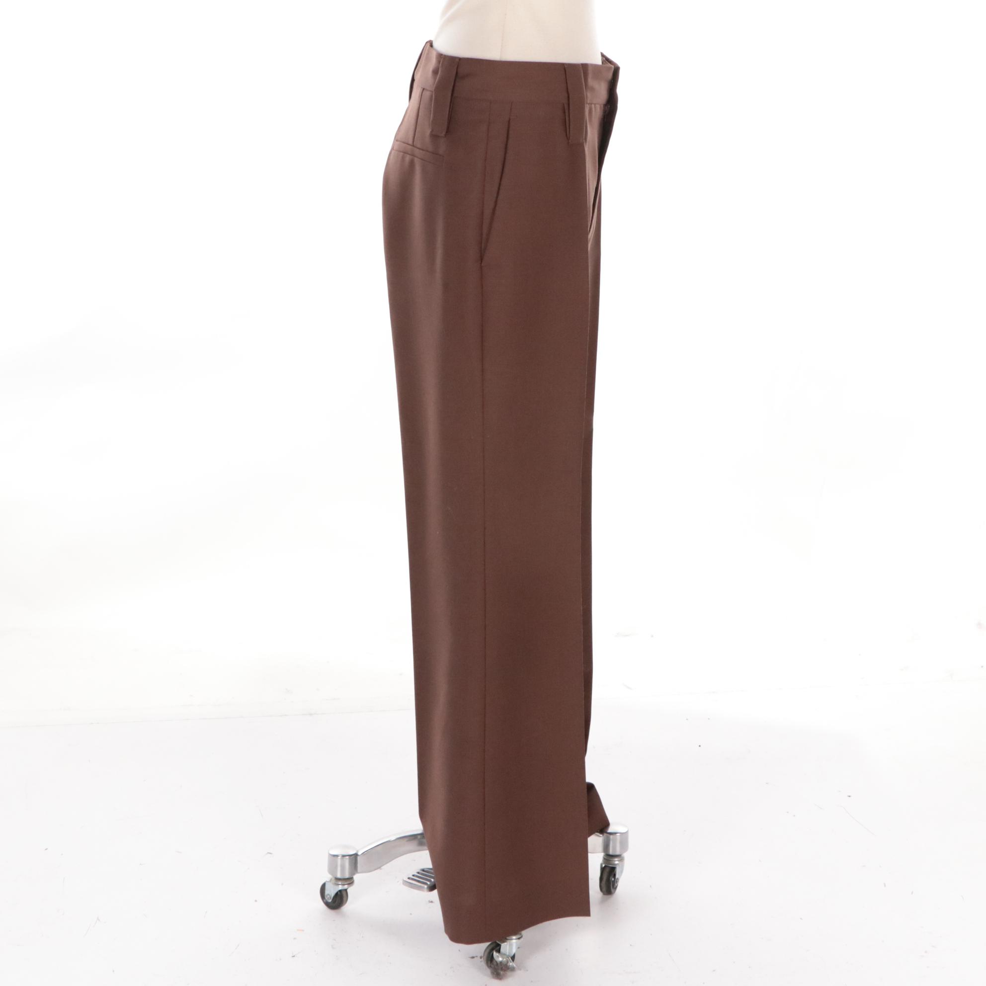 Prada Brown Wool/Mohair Dress Pants