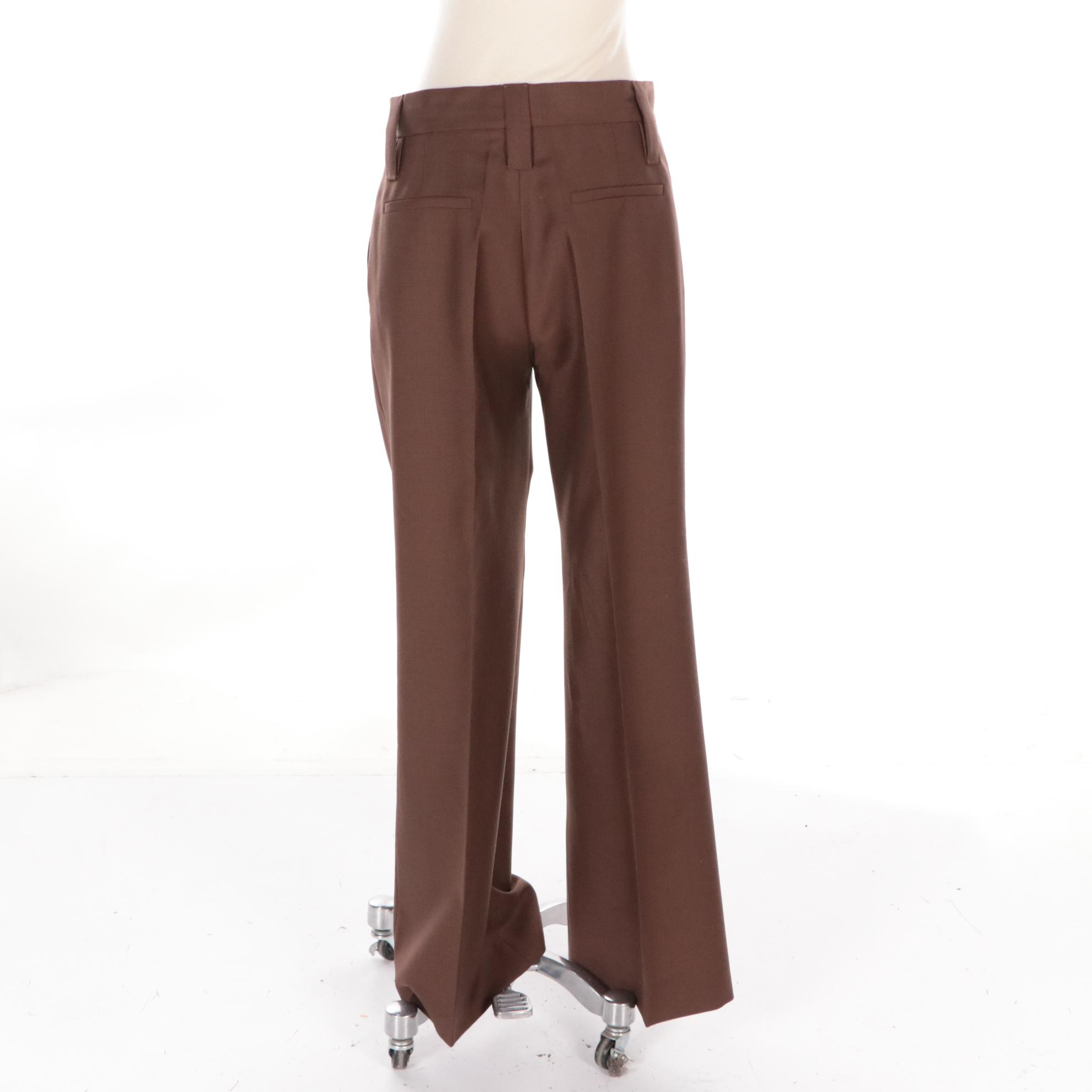 Prada Brown Wool/Mohair Dress Pants