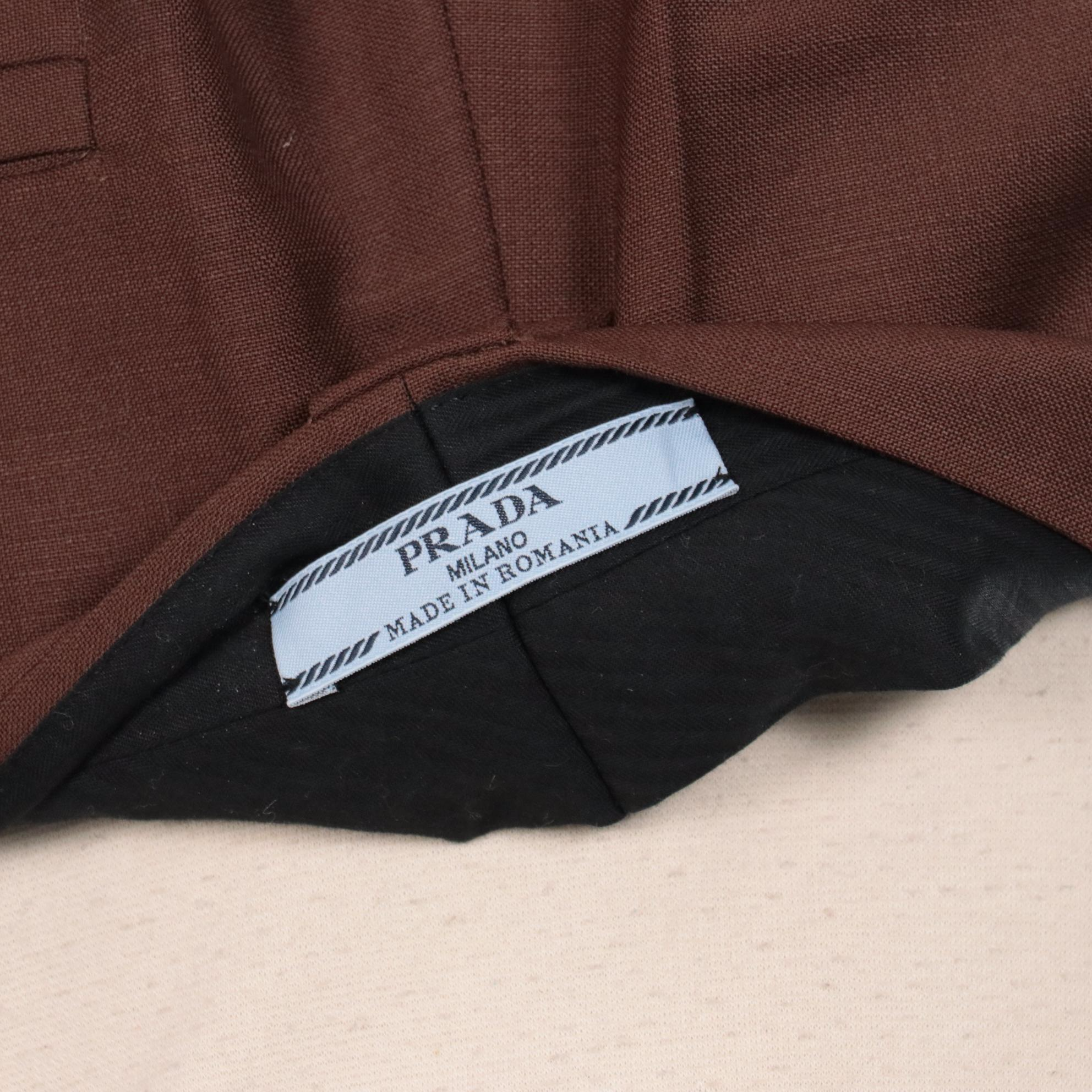 Prada Brown Wool/Mohair Dress Pants