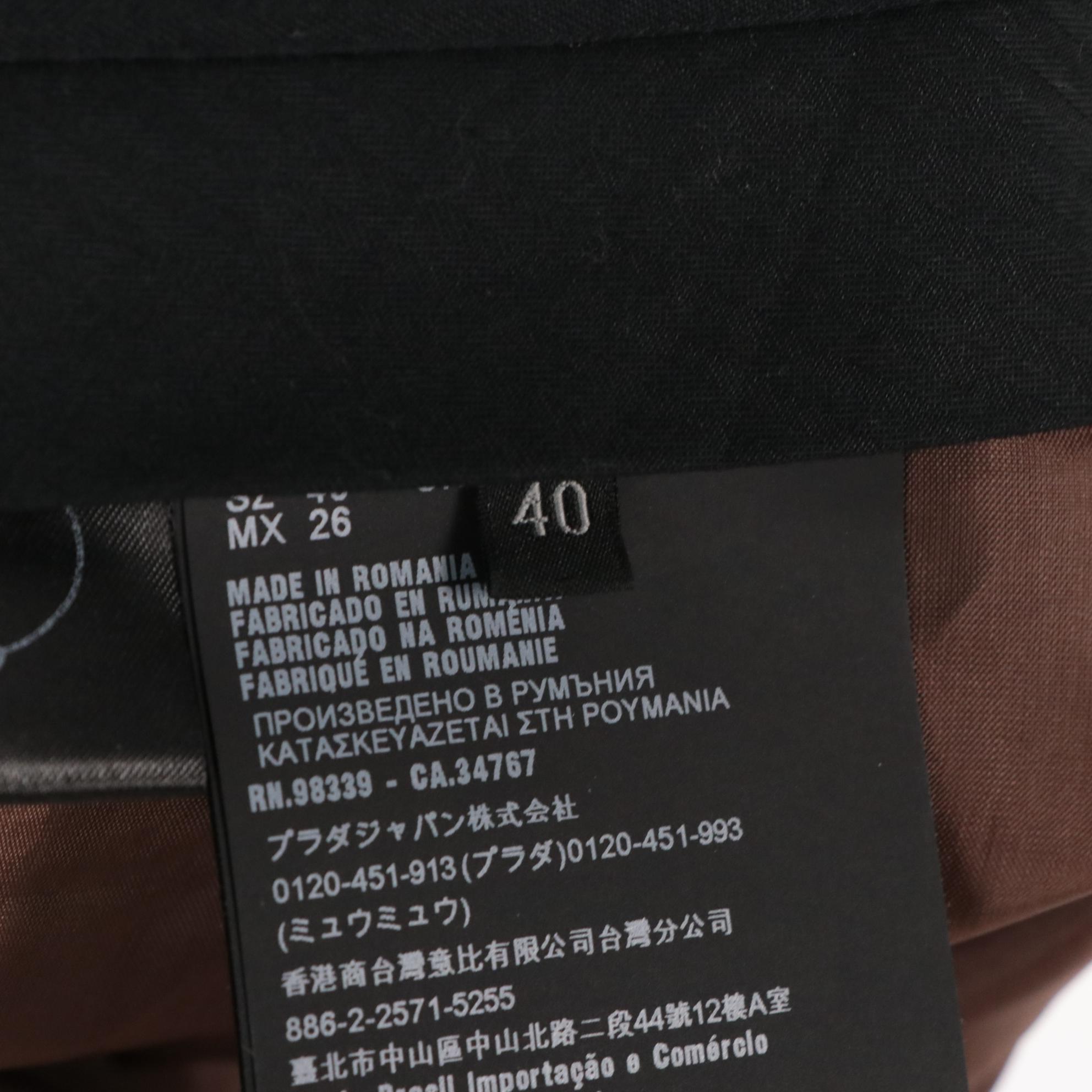 Prada Brown Wool/Mohair Dress Pants