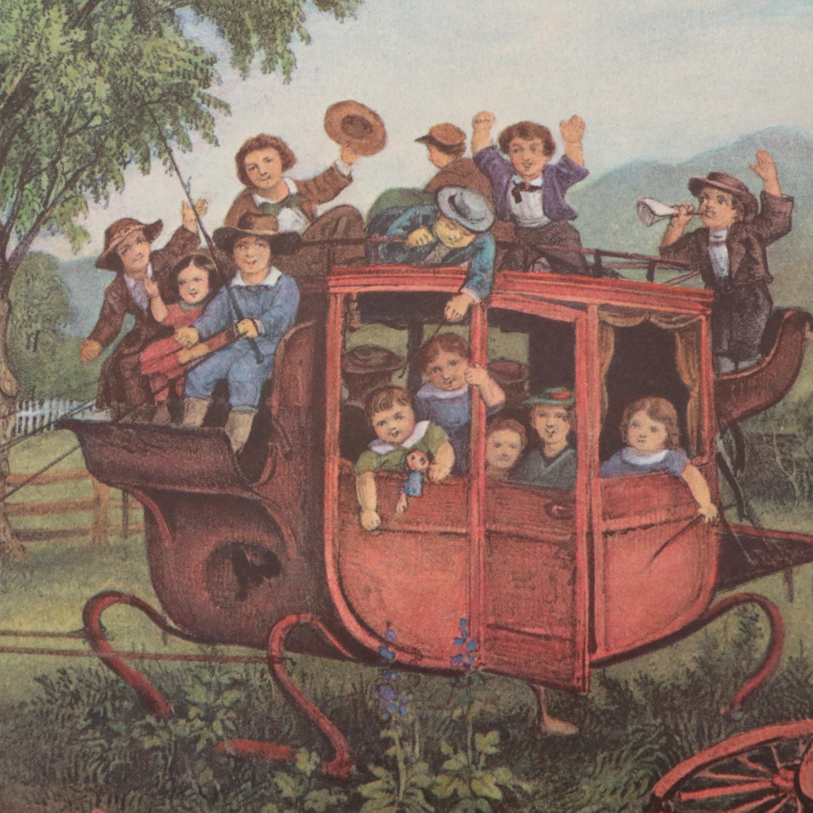 LooseLeaf 1969 The Travelers Currier & Ives Calendar EBTH